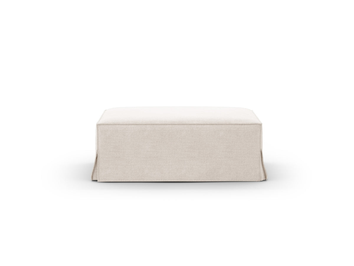 Jodie Pouf 1 Sitzer mit abnehmbaren Bezug in Beige-LINS präsentiert im Onlineshop von KAQTU Design AG. Modulares Sofa ist von Micadoni