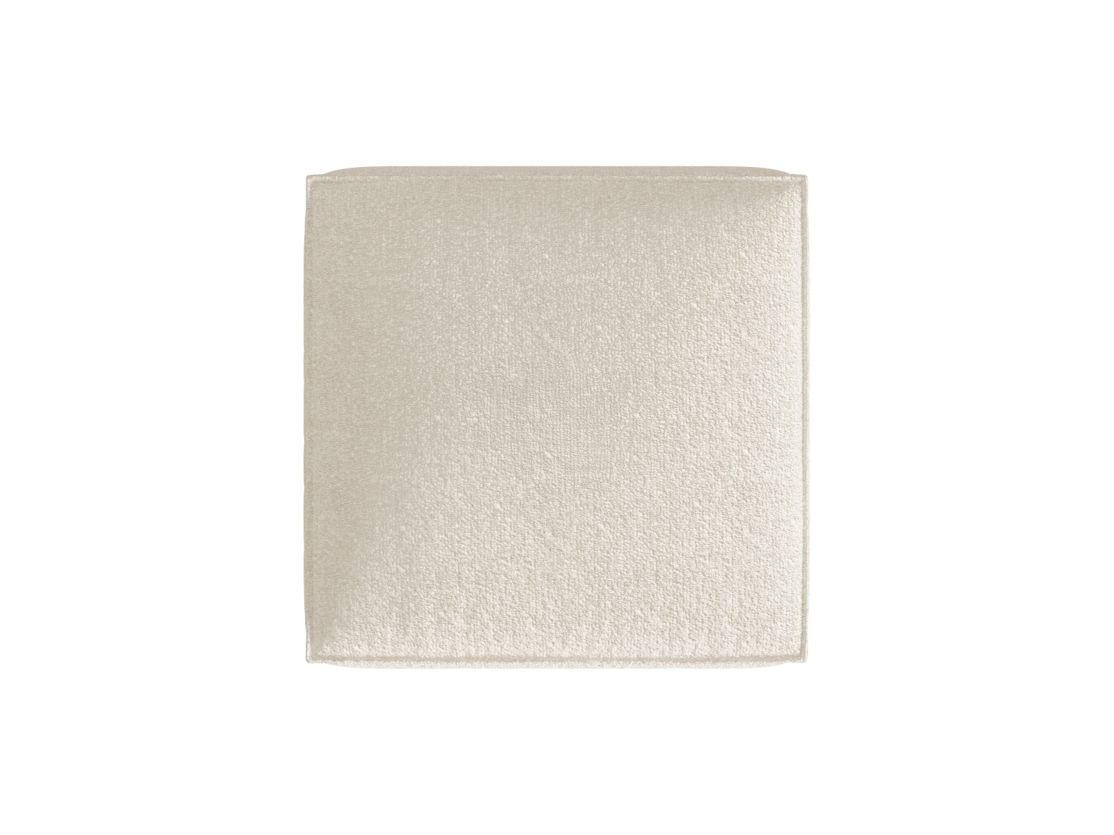 Nuria Boucle Pouf 1 Sitzer in Ivory präsentiert im Onlineshop von KAQTU Design AG. Modulares Sofa ist von Micadoni