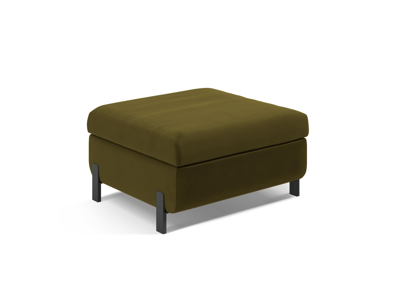 Gloria Velour Pouf mit Stauraum 1 Sitzer in Green-Salvador präsentiert im Onlineshop von KAQTU Design AG. Modulares Sofa ist von Micadoni