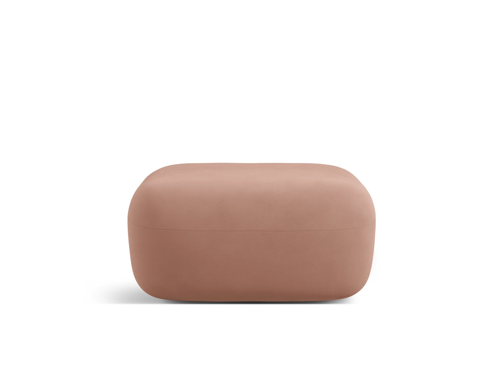 Jenny Velour Pouf 1 Sitz in Terracotta-Salvador präsentiert im Onlineshop von KAQTU Design AG. Pouf ist von Micadoni