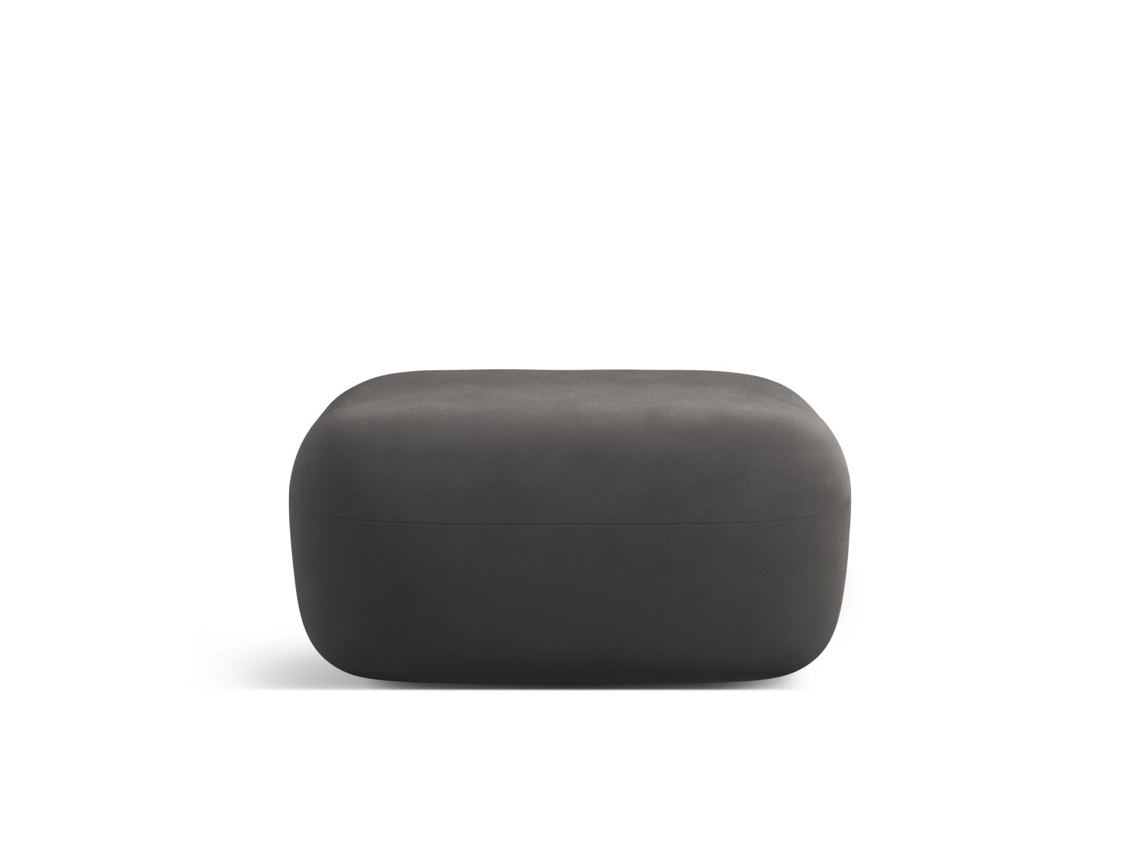 Jenny Velour Pouf 1 Sitz in Dark Grey-Salvador präsentiert im Onlineshop von KAQTU Design AG. Pouf ist von Micadoni