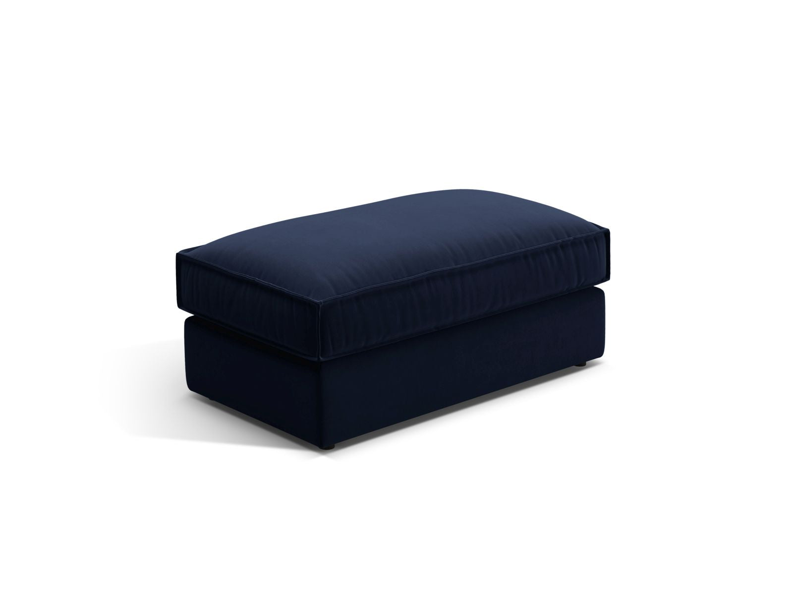 Stylischer 1-Sitzer Pouf Pola in Royal Blue von Micadoni, perfekt für moderne Interiors und gemütliche Auszeiten.