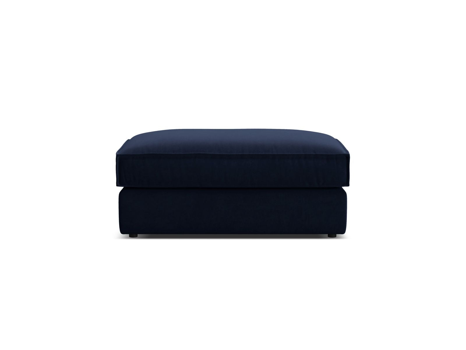 Eleganter 1-Sitzer Pouf Pola in Royal Blue von Micadoni, ideal für stilvolle Wohnräume und entspannende Momente.