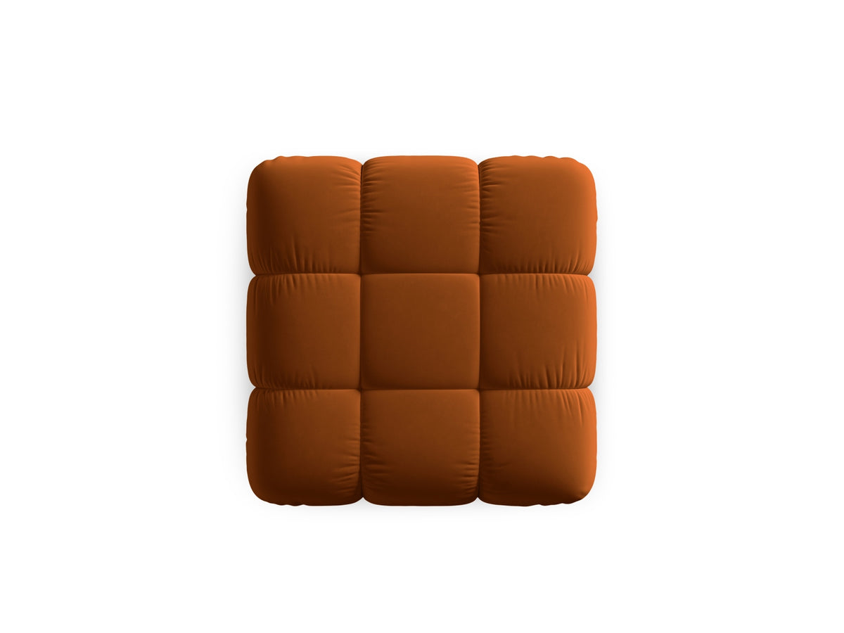 Bellis Velour Pouf 1 Sitz 94cm in Terracotta-Bluvel präsentiert im Onlineshop von KAQTU Design AG. Pouf ist von Micadoni