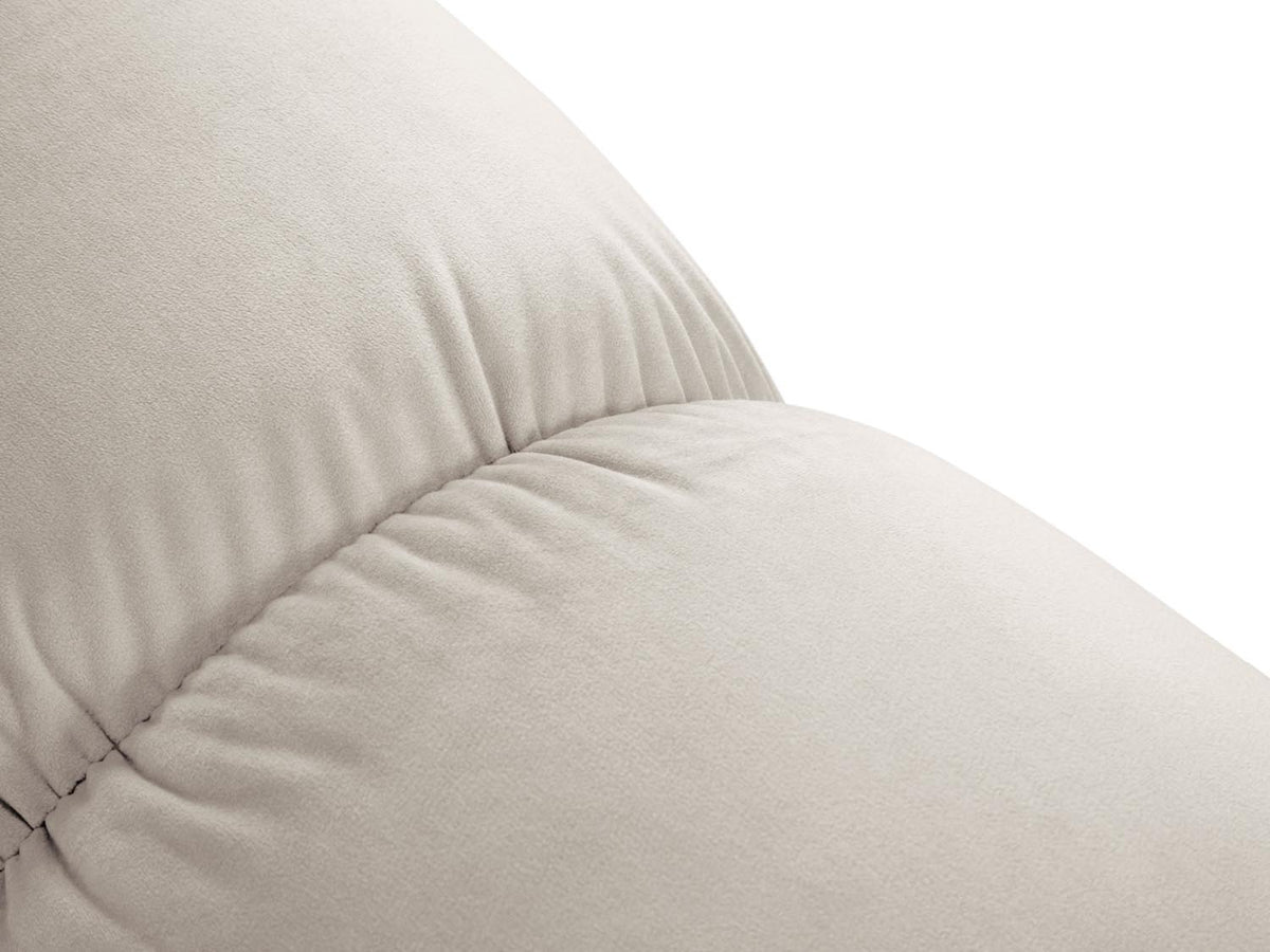 Bellis Velour Pouf 1 Sitz 94cm in Dark Beige-Bluvel präsentiert im Onlineshop von KAQTU Design AG. Pouf ist von Micadoni