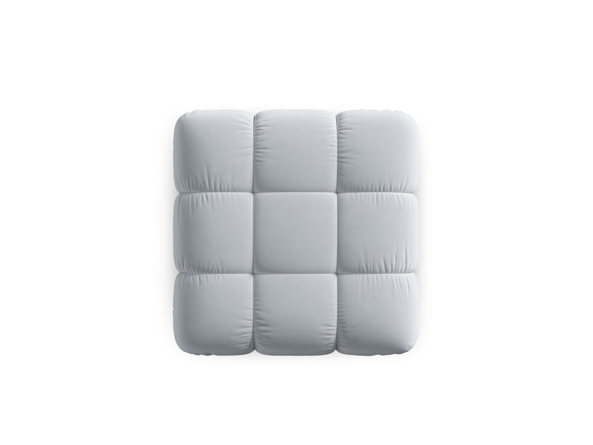Bellis Velour Pouf 1 Sitz 94cm in Light Blue-Bluvel präsentiert im Onlineshop von KAQTU Design AG. Pouf ist von Micadoni