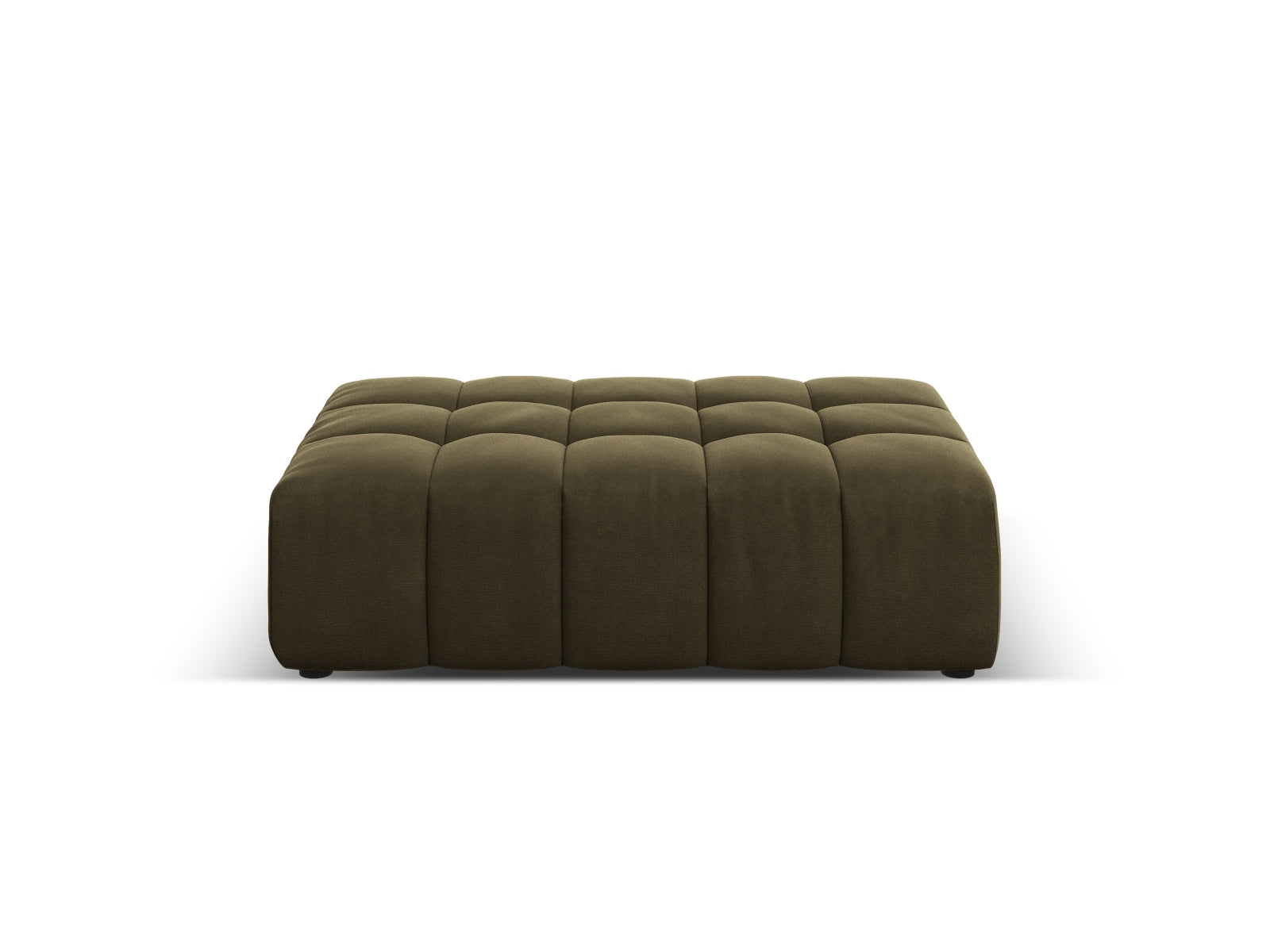 Jennifer Velour Pouf 1 Sitzer in Green präsentiert im Onlineshop von KAQTU Design AG. Modulares Sofa ist von Micadoni