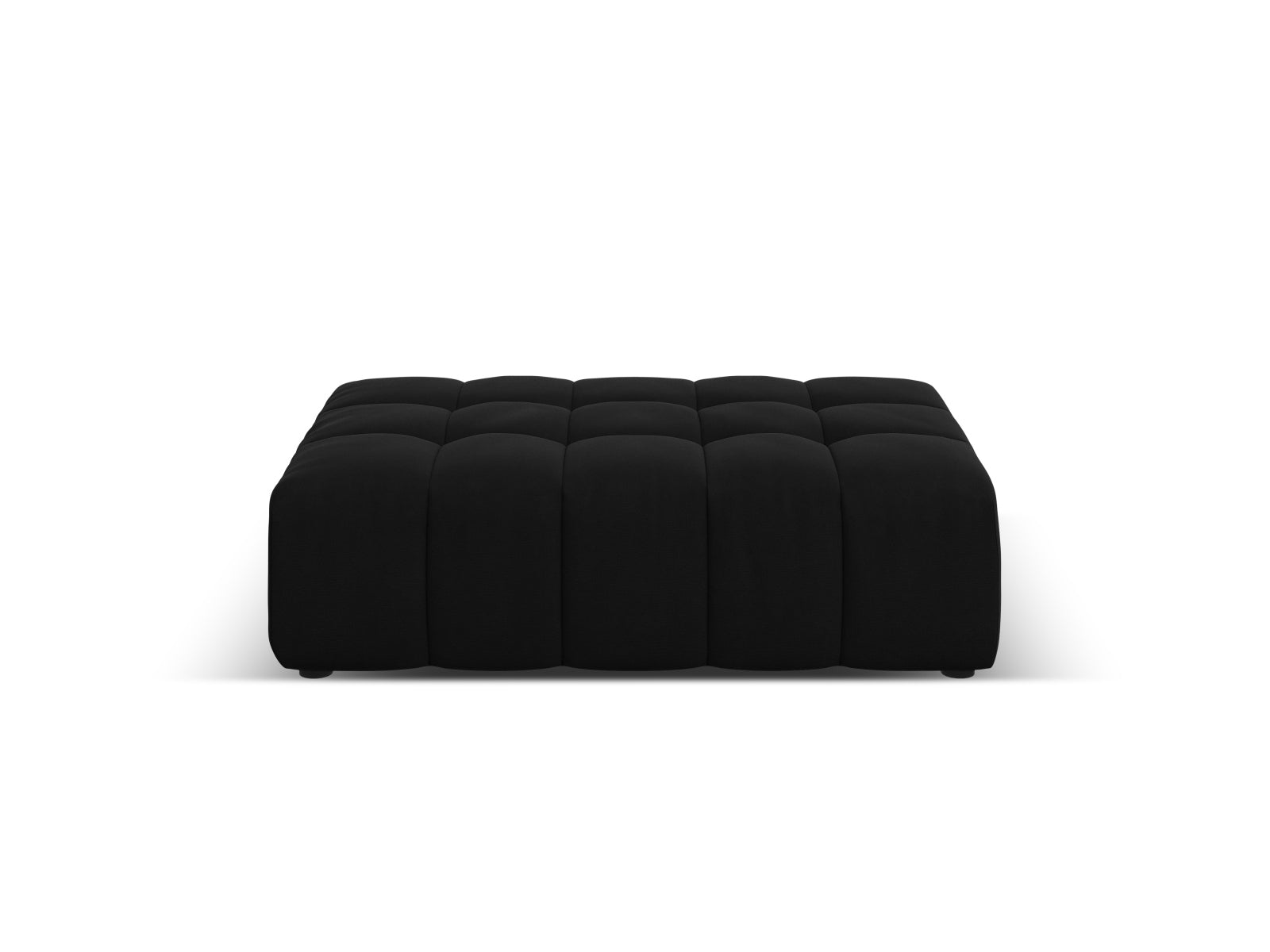 Jennifer Velour Pouf 1 Sitzer in Black präsentiert im Onlineshop von KAQTU Design AG. Modulares Sofa ist von Micadoni