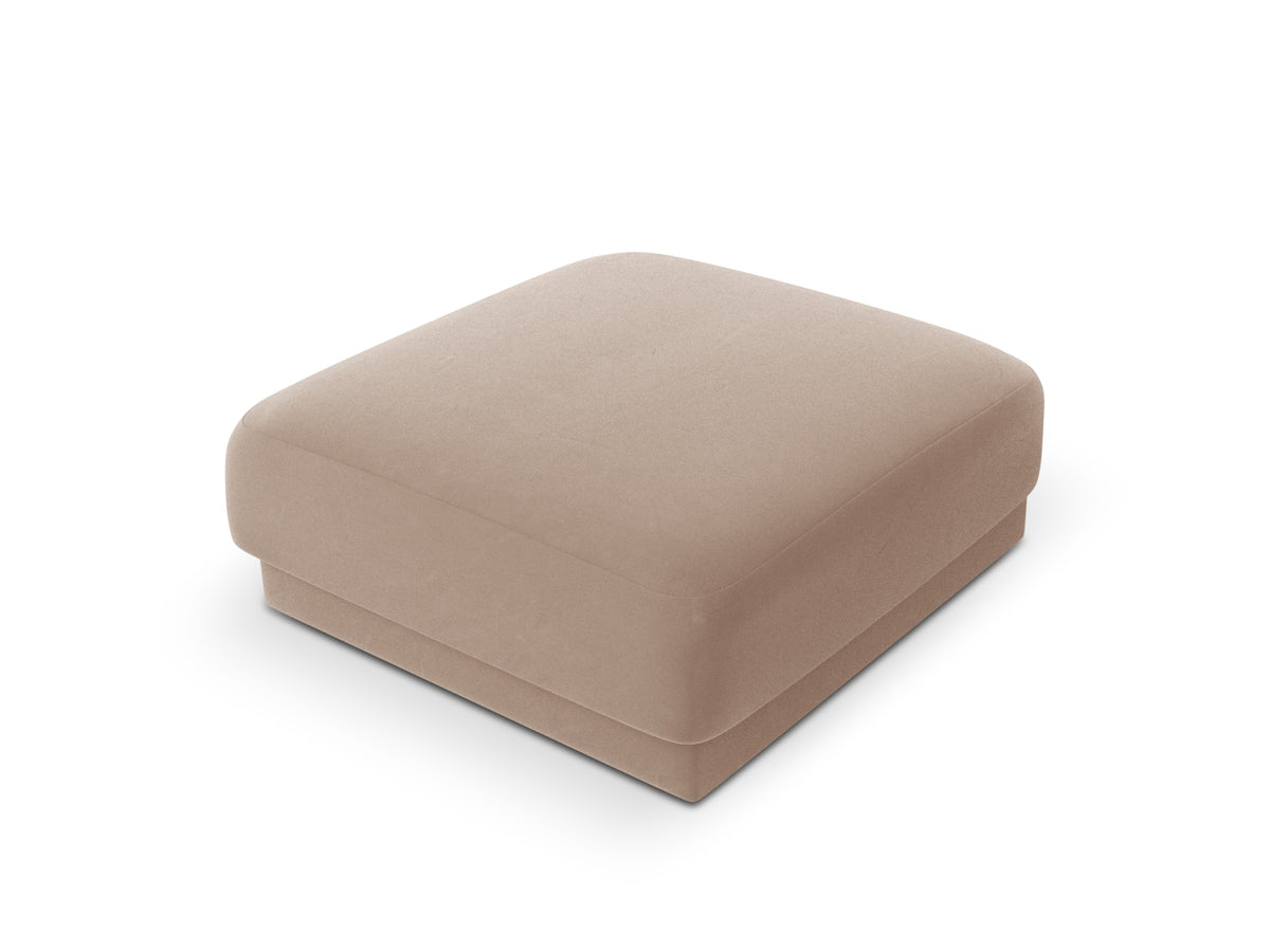 Miley Velour Pouf 1 Sitz in Cappuccino-Bluvel präsentiert im Onlineshop von KAQTU Design AG. Pouf ist von Micadoni