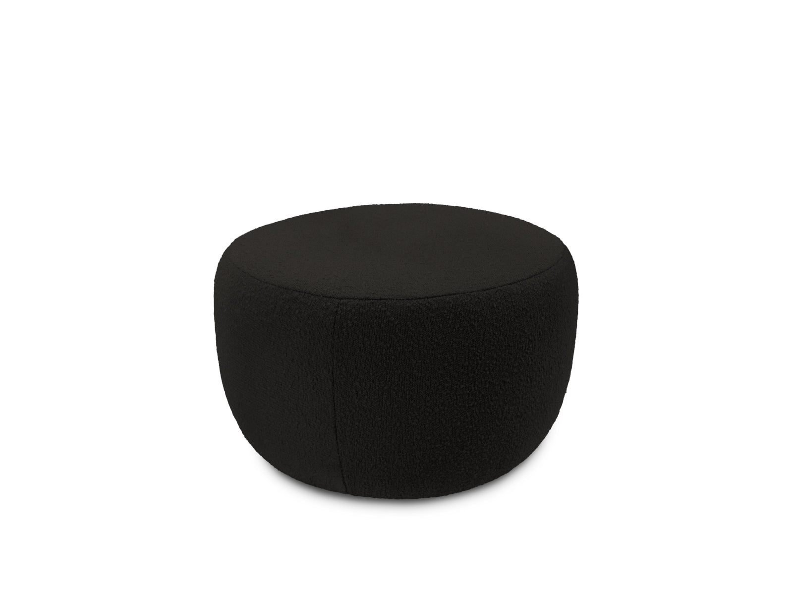 Saamit Boucle Pouf 1 Sitzer in Black präsentiert im Onlineshop von KAQTU Design AG. Modulares Sofa ist von Micadoni