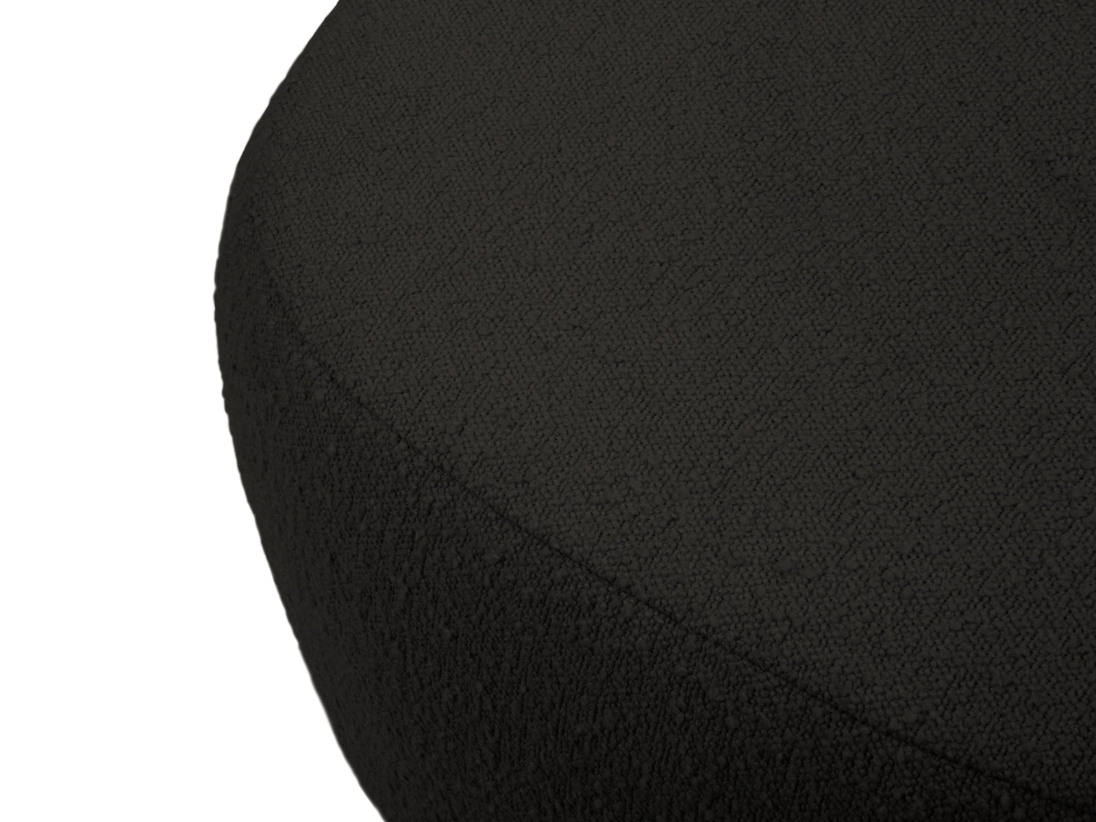 Saamit Boucle Pouf 1 Sitzer in Black präsentiert im Onlineshop von KAQTU Design AG. Modulares Sofa ist von Micadoni