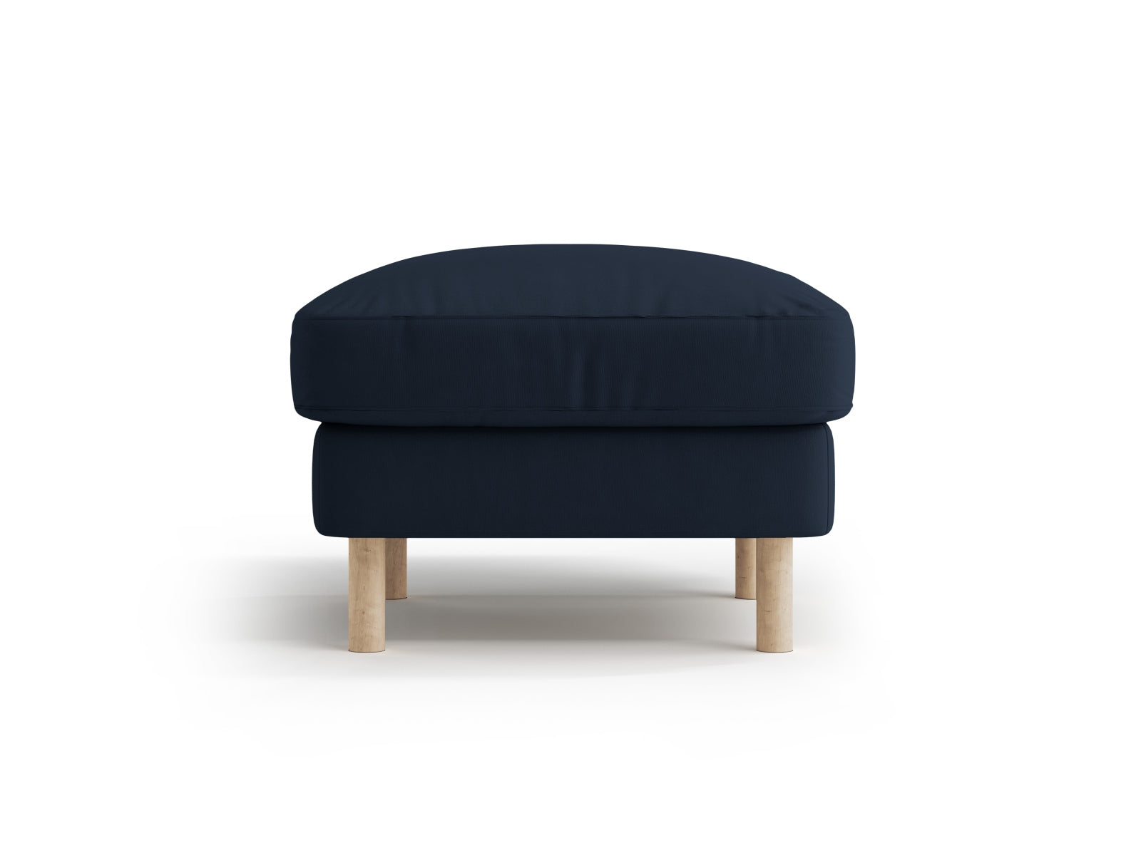 Eden Velour Pouf 1 Sitzer in Dark Blue-Paris präsentiert im Onlineshop von KAQTU Design AG. Modulares Sofa ist von Micadoni