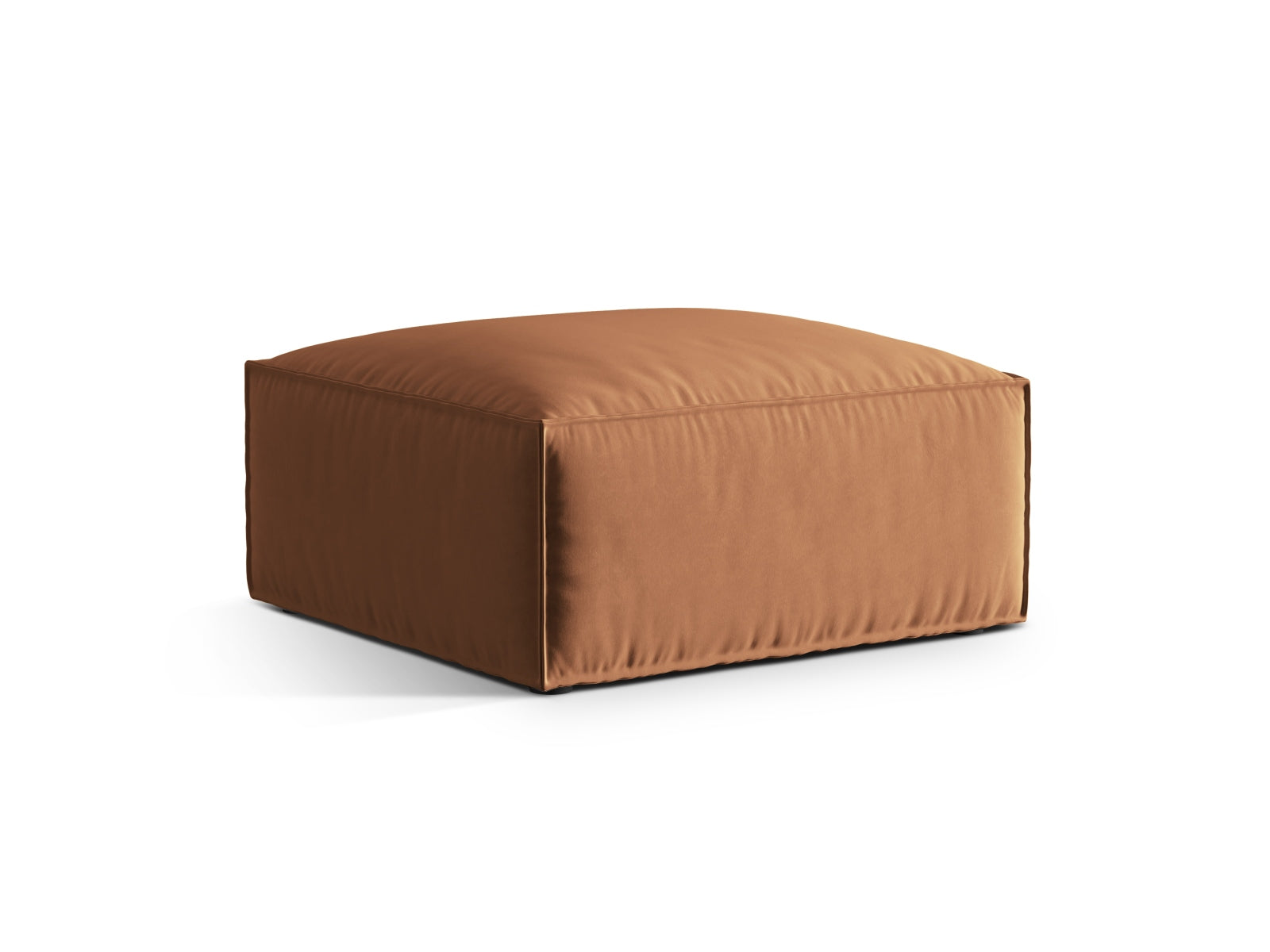 Nuria Velour Pouf 1 Sitzer in Honey präsentiert im Onlineshop von KAQTU Design AG. Modulares Sofa ist von Micadoni