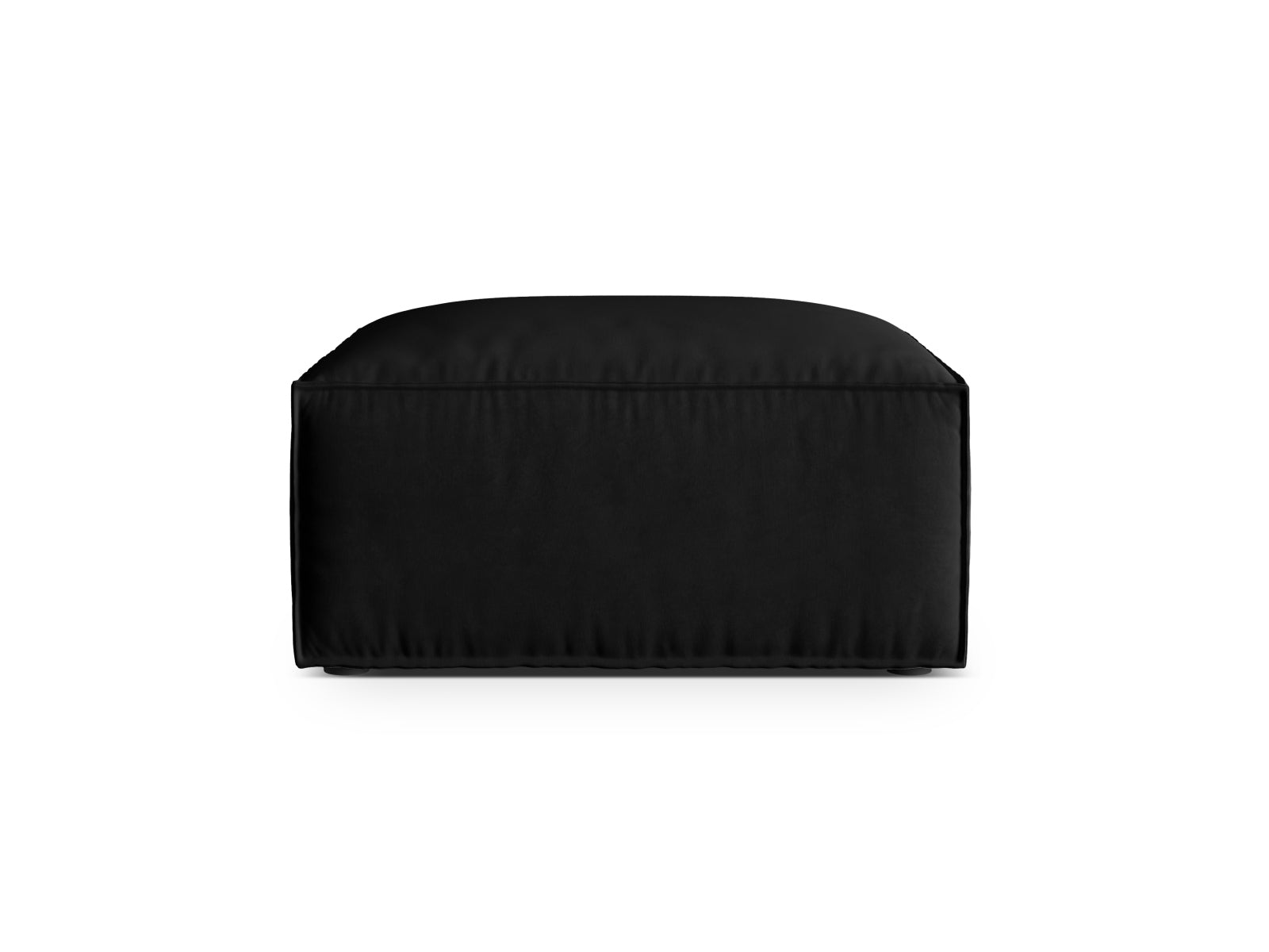Nuria Velour Pouf 1 Sitzer in Black-Paris präsentiert im Onlineshop von KAQTU Design AG. Modulares Sofa ist von Micadoni