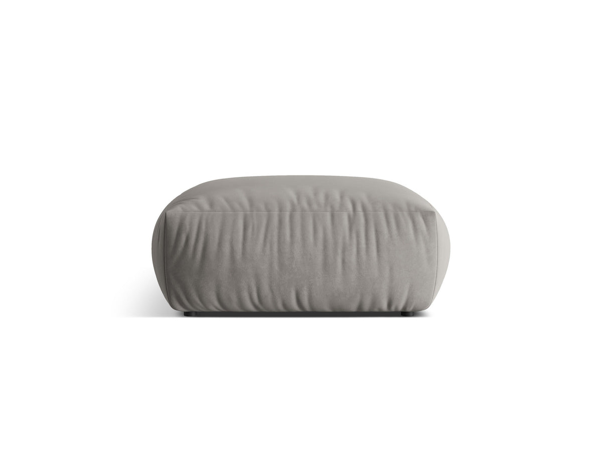 Chris Velour Pouf 1 Sitzer in Grey-Casino präsentiert im Onlineshop von KAQTU Design AG. Modulares Sofa ist von Micadoni