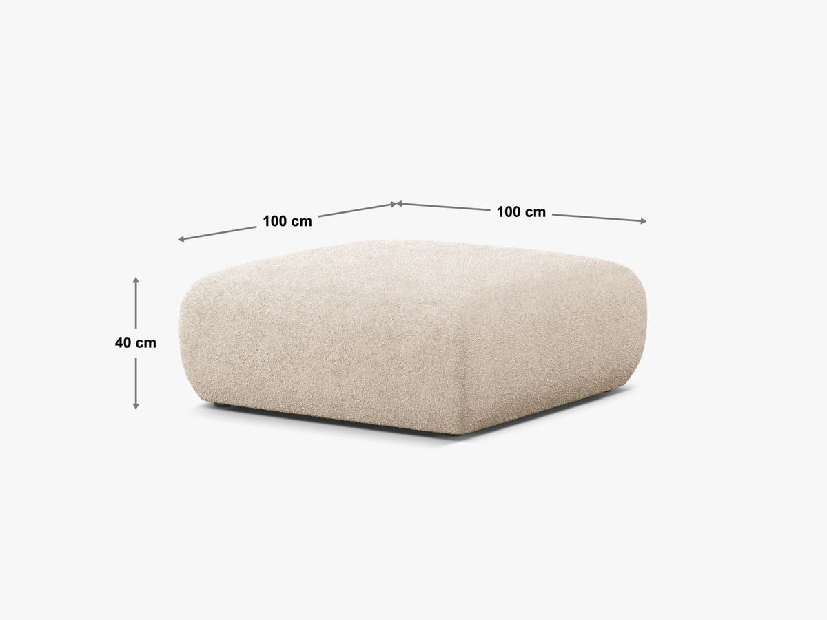 2-Sitzer Pouf Molino in Terracotta-Casino präsentiert im Onlineshop von KAQTU Design AG. Pouf ist von Micadoni