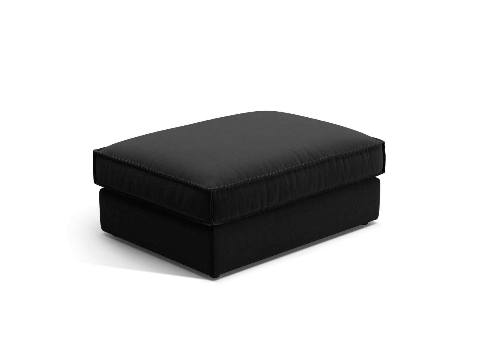 1-Sitzer Pouf Pola in Black-Salvador präsentiert im Onlineshop von KAQTU Design AG. Pouf ist von Micadoni