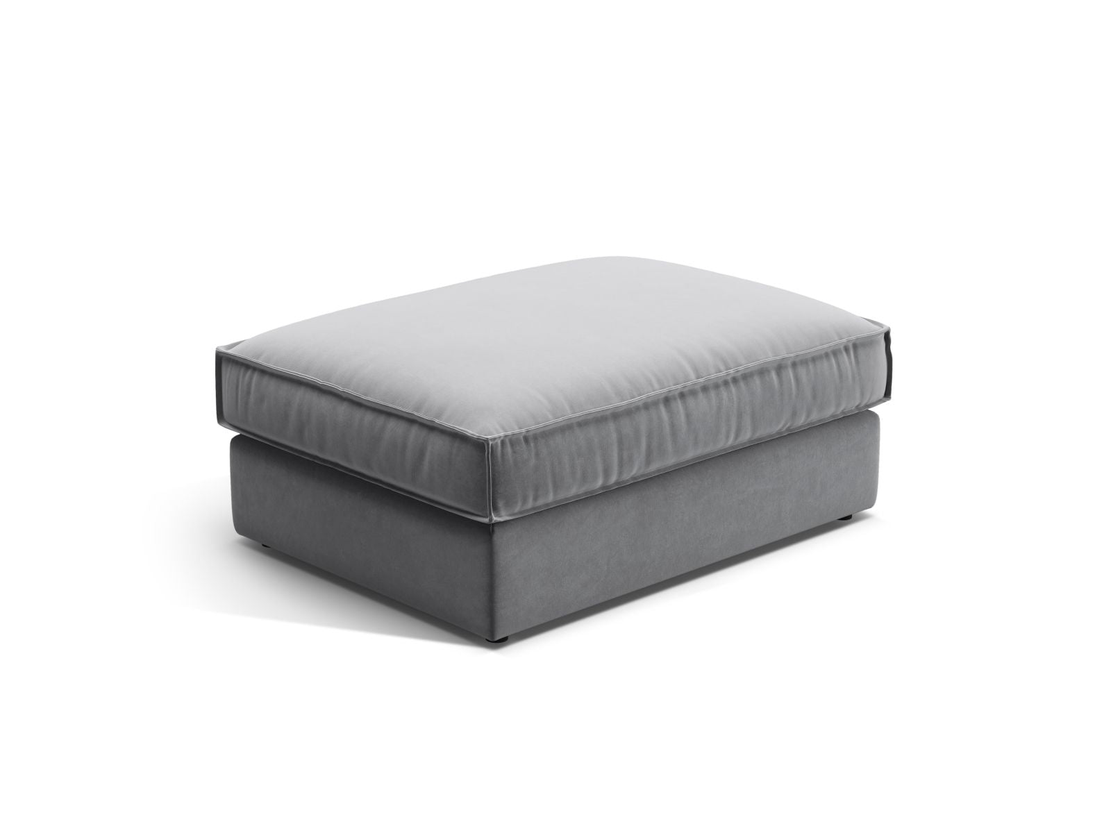 1-Sitzer Pouf Pola in Grey-Salvador präsentiert im Onlineshop von KAQTU Design AG. Pouf ist von Micadoni
