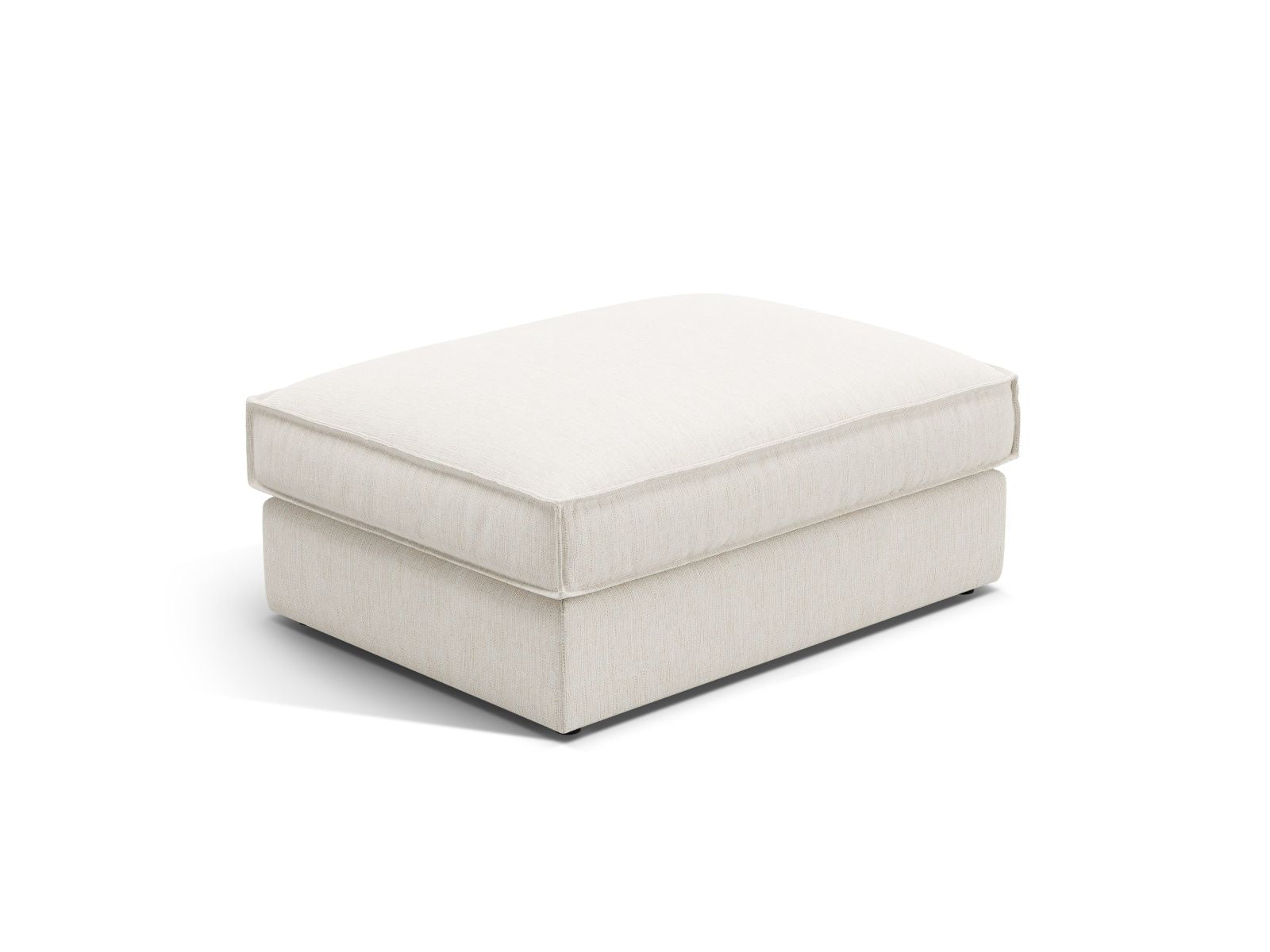 1-Sitzer Pouf Pola in White-Babel präsentiert im Onlineshop von KAQTU Design AG. Pouf ist von Micadoni