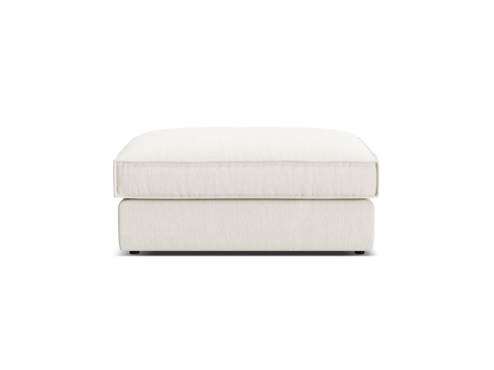 Eleganter 1-Sitzer Pouf Pola in stilvollem Weiß, ideal für moderne Wohnräume. Hochwertige Verarbeitung von Micadoni.