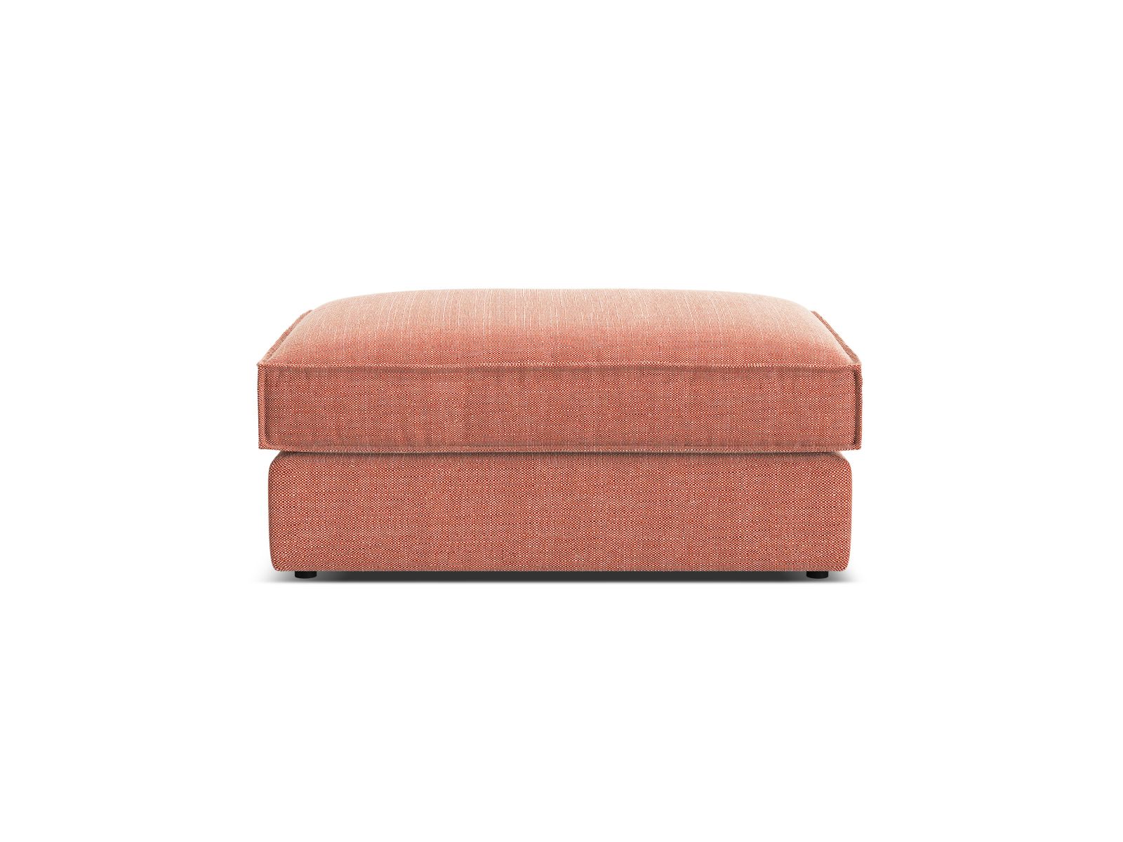 Stylischer 1-Sitzer Pouf Pola in lebhaftem Rot, ideal für moderne Wohnräume. Hochwertige Verarbeitung von Micadoni.