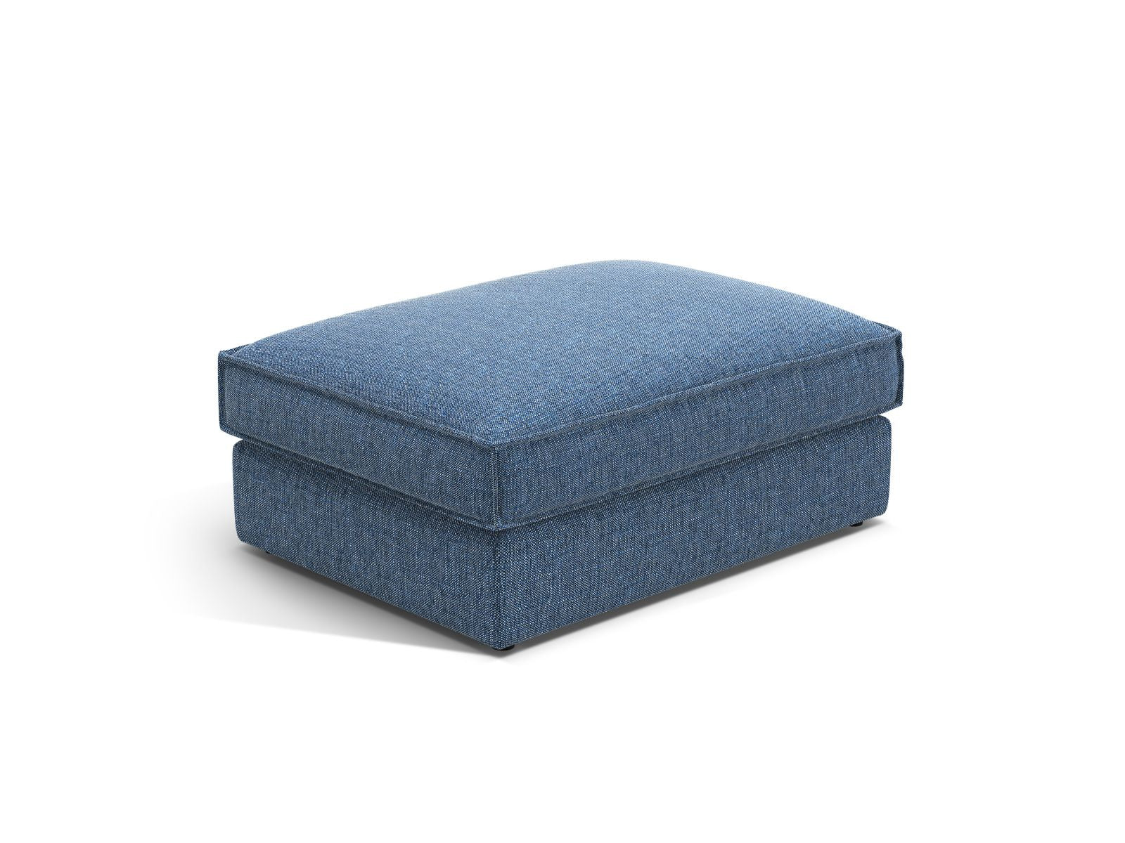 1-Sitzer Pouf Pola in Dark Blue-Babel präsentiert im Onlineshop von KAQTU Design AG. Pouf ist von Micadoni
