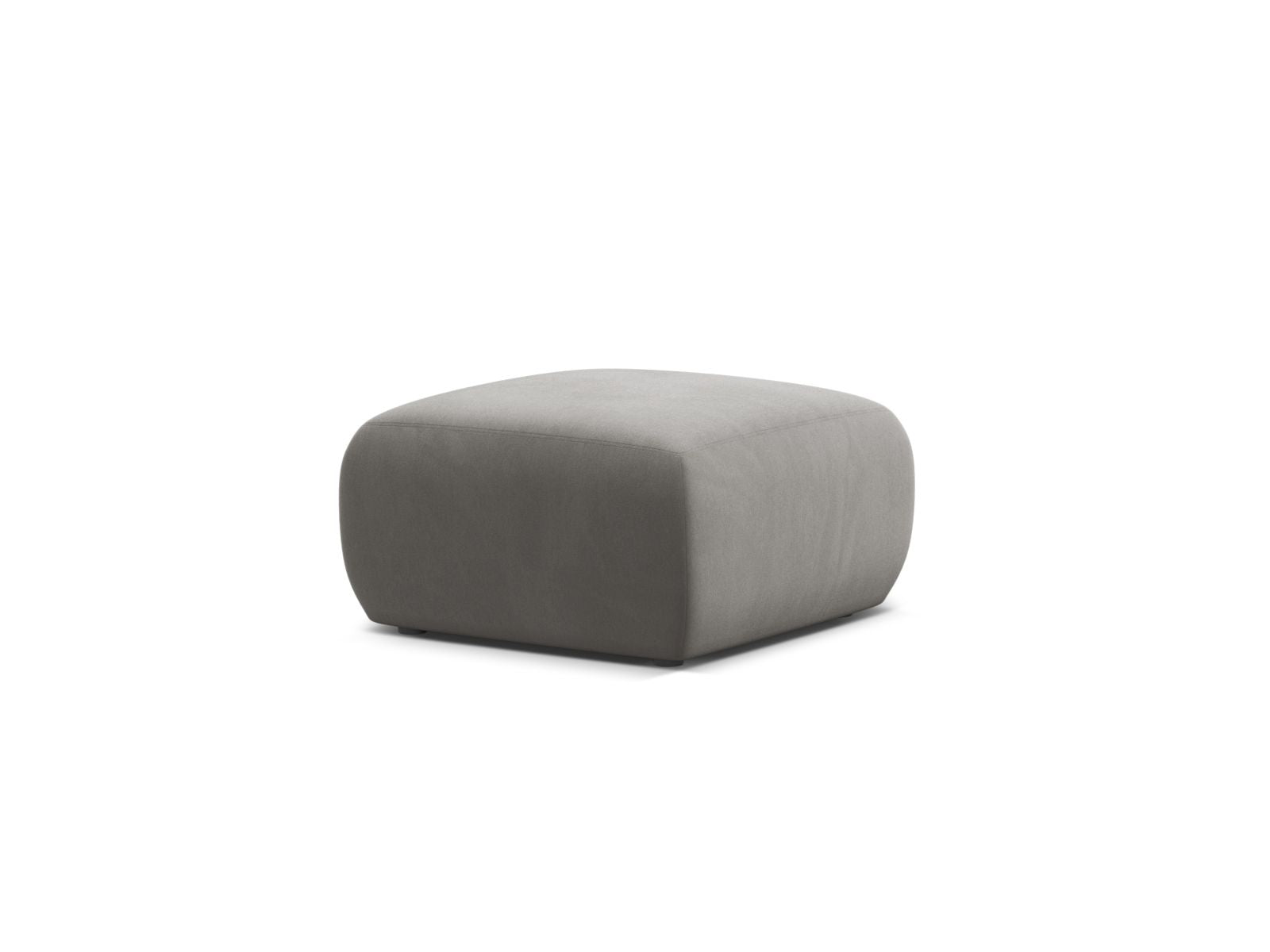 Stylischer 1-Sitzer Pouf Molino in elegantem Grau, ideal für moderne Wohnräume. Hochwertige Verarbeitung von Micadoni.