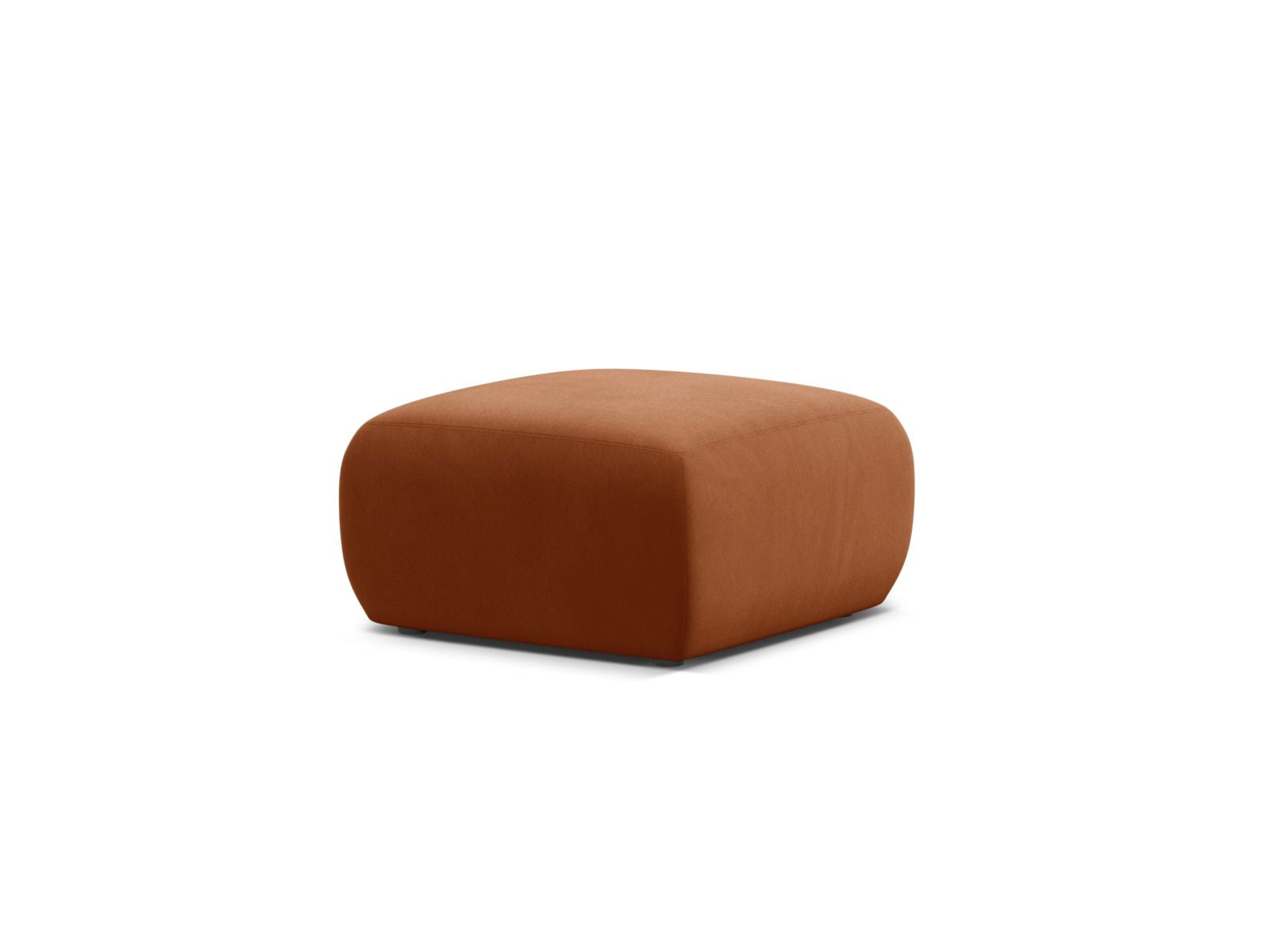 Eleganter 1-Sitzer Pouf Molino in warmem Terracotta, ideal für stilvolle Akzente in jedem Raum. Hochwertige Verarbeitung von Micadoni.