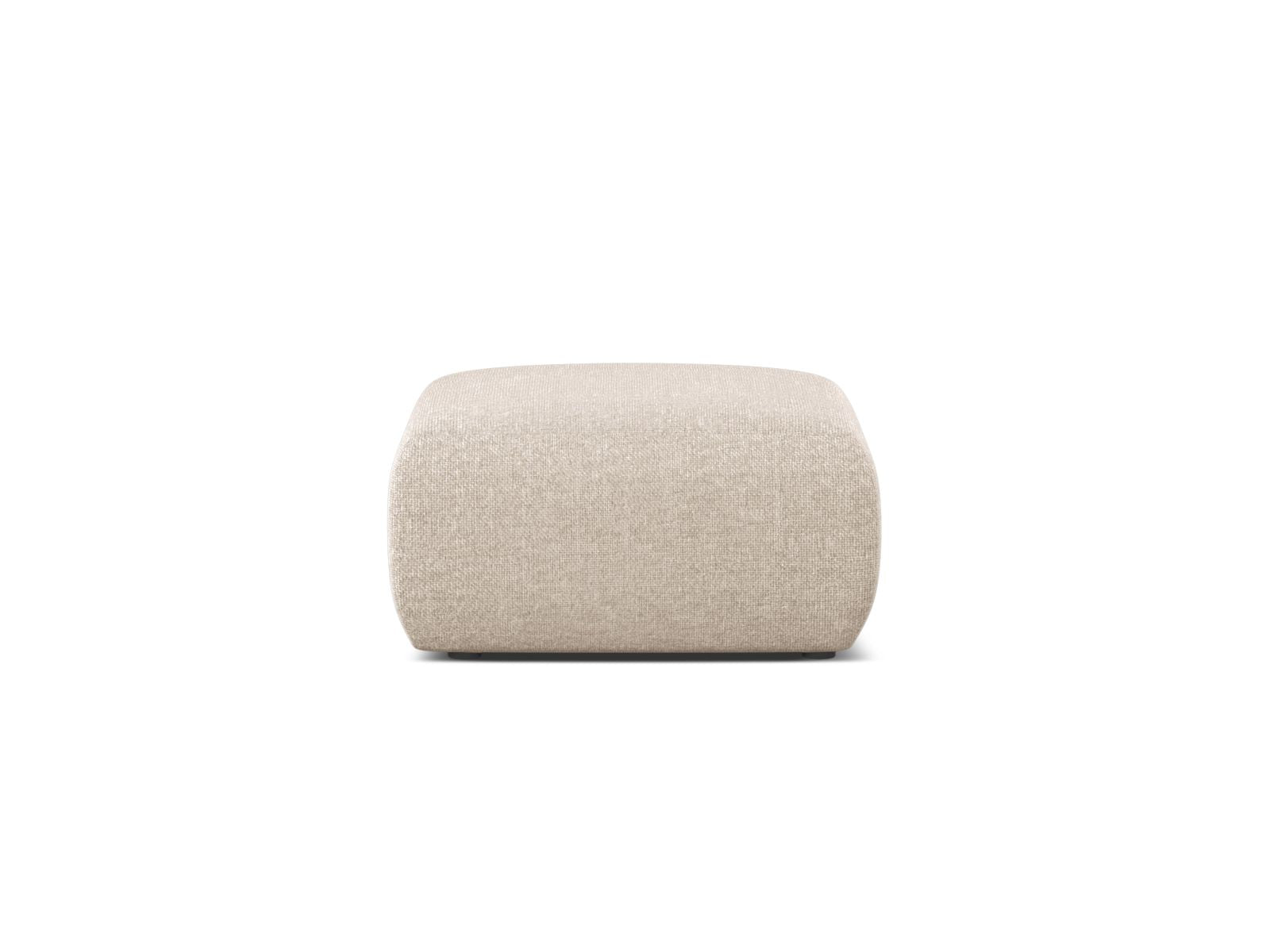 Moderner 1-Sitzer Pouf Molino in zartem Beige, perfekt für gemütliche Ecken und stilvolle Akzente in jedem Raum.