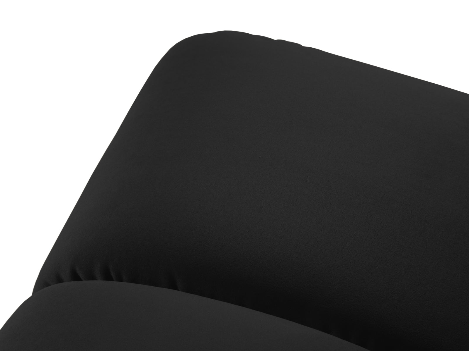 Schwarzer Diana Velour Pouf 1 Sitzer von Micadoni, perfekt für kreative Raumgestaltungen und als stilvolles Sitzmöbel.