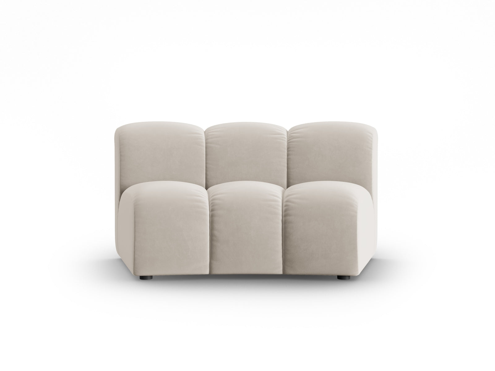 Lupine Velour Modul Armless 1 Sitzer in Beige präsentiert im Onlineshop von KAQTU Design AG. Modulares Sofa ist von Micadoni