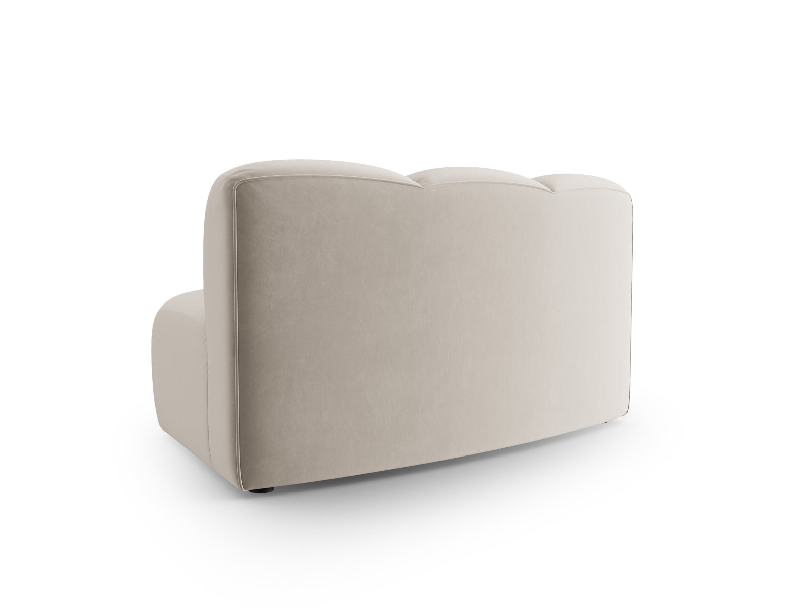 Lupine Velour Modul Armless 1 Sitzer in Beige präsentiert im Onlineshop von KAQTU Design AG. Modulares Sofa ist von Micadoni