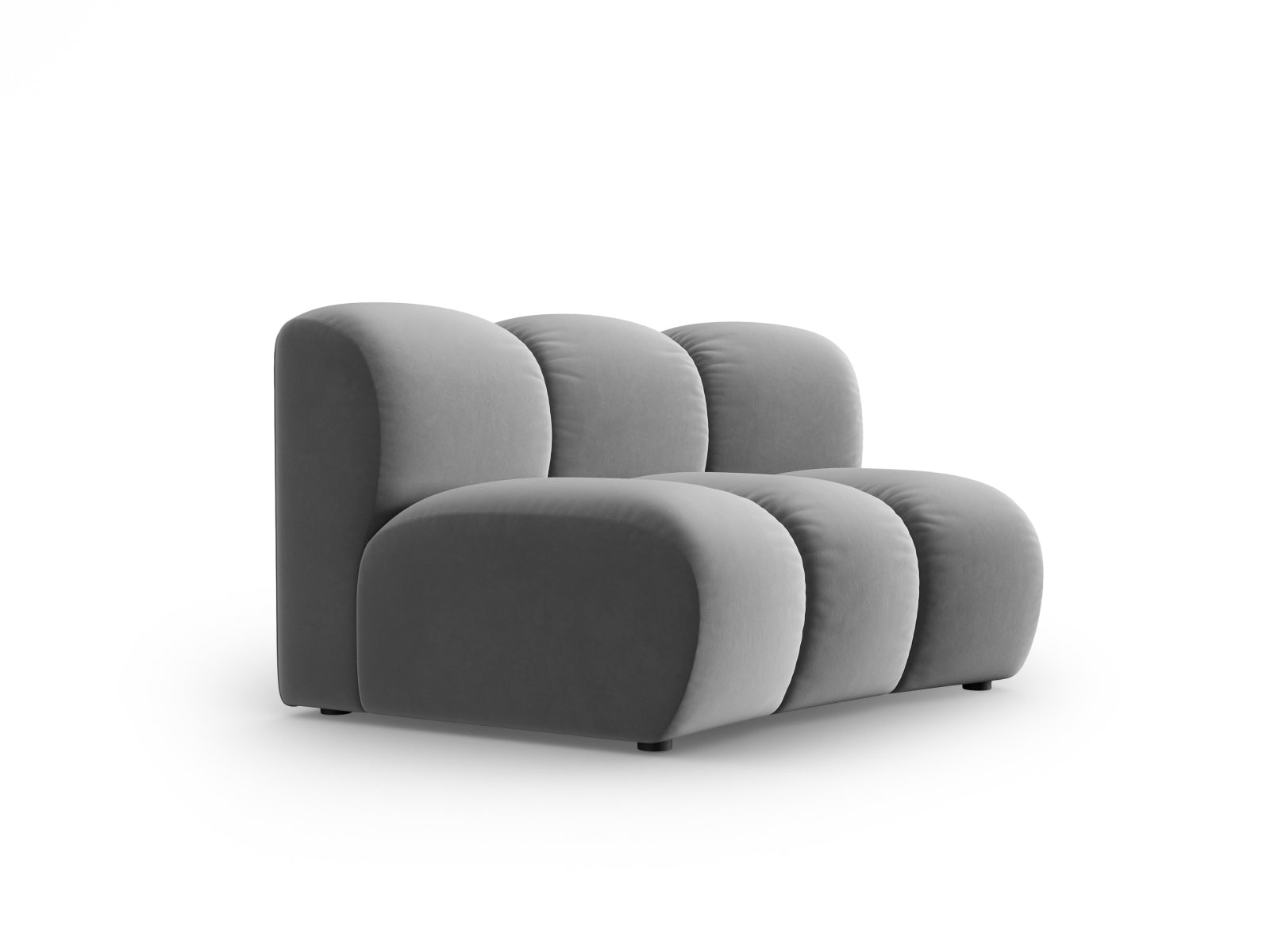 Lupine Velour Modul Armless 1 Sitzer in Grey präsentiert im Onlineshop von KAQTU Design AG. Modulares Sofa ist von Micadoni