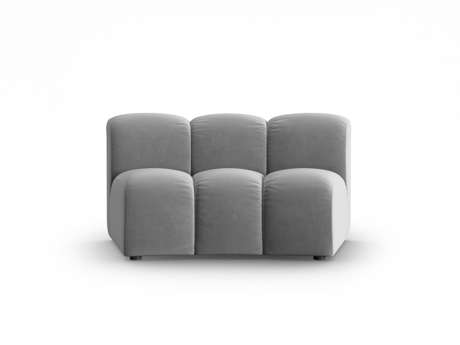 Lupine Velour Modul Armless 1 Sitzer in Grey präsentiert im Onlineshop von KAQTU Design AG. Modulares Sofa ist von Micadoni