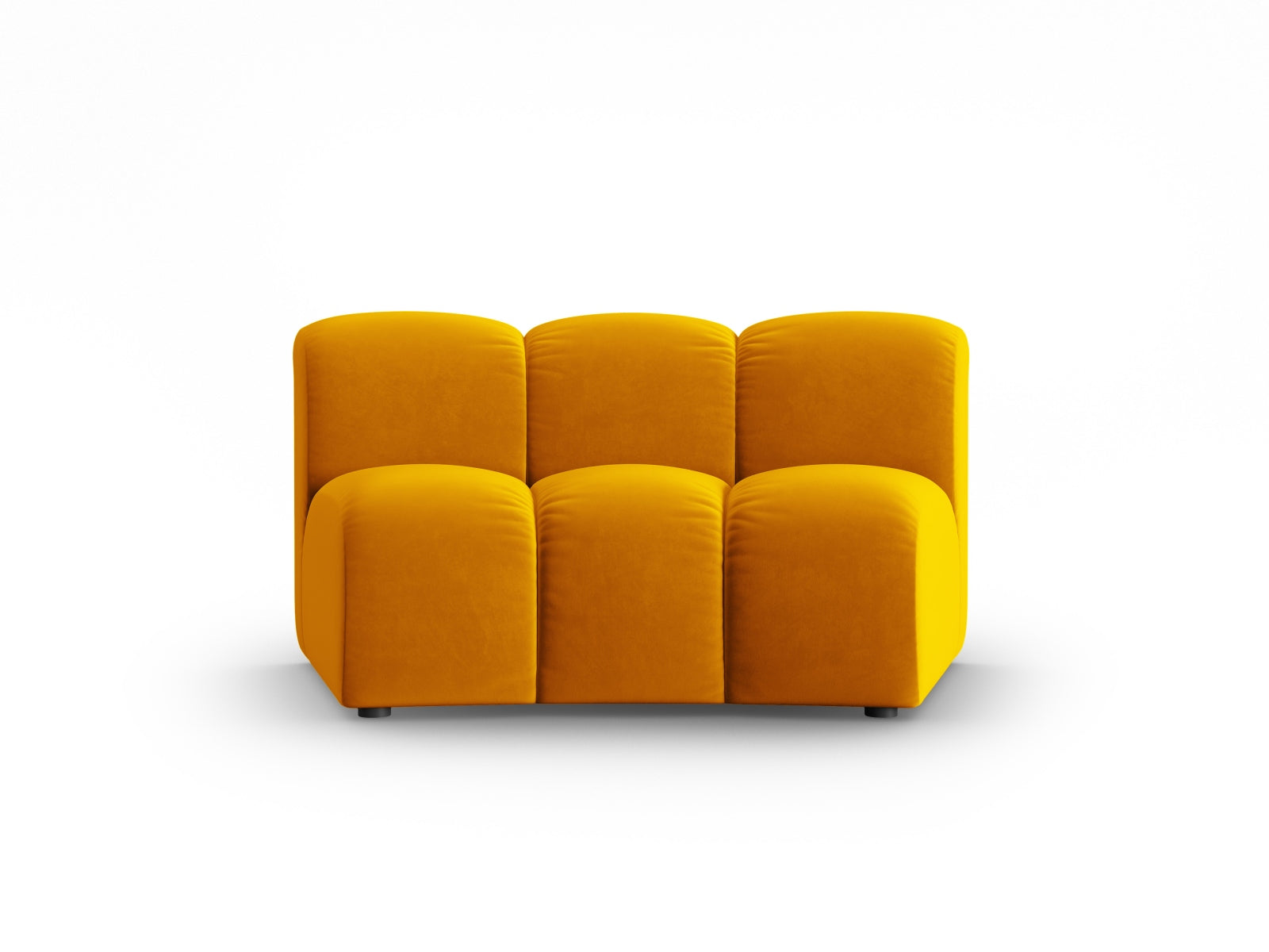 Lupine Velour Modul Armless 1 Sitzer in Yellow präsentiert im Onlineshop von KAQTU Design AG. Modulares Sofa ist von Micadoni