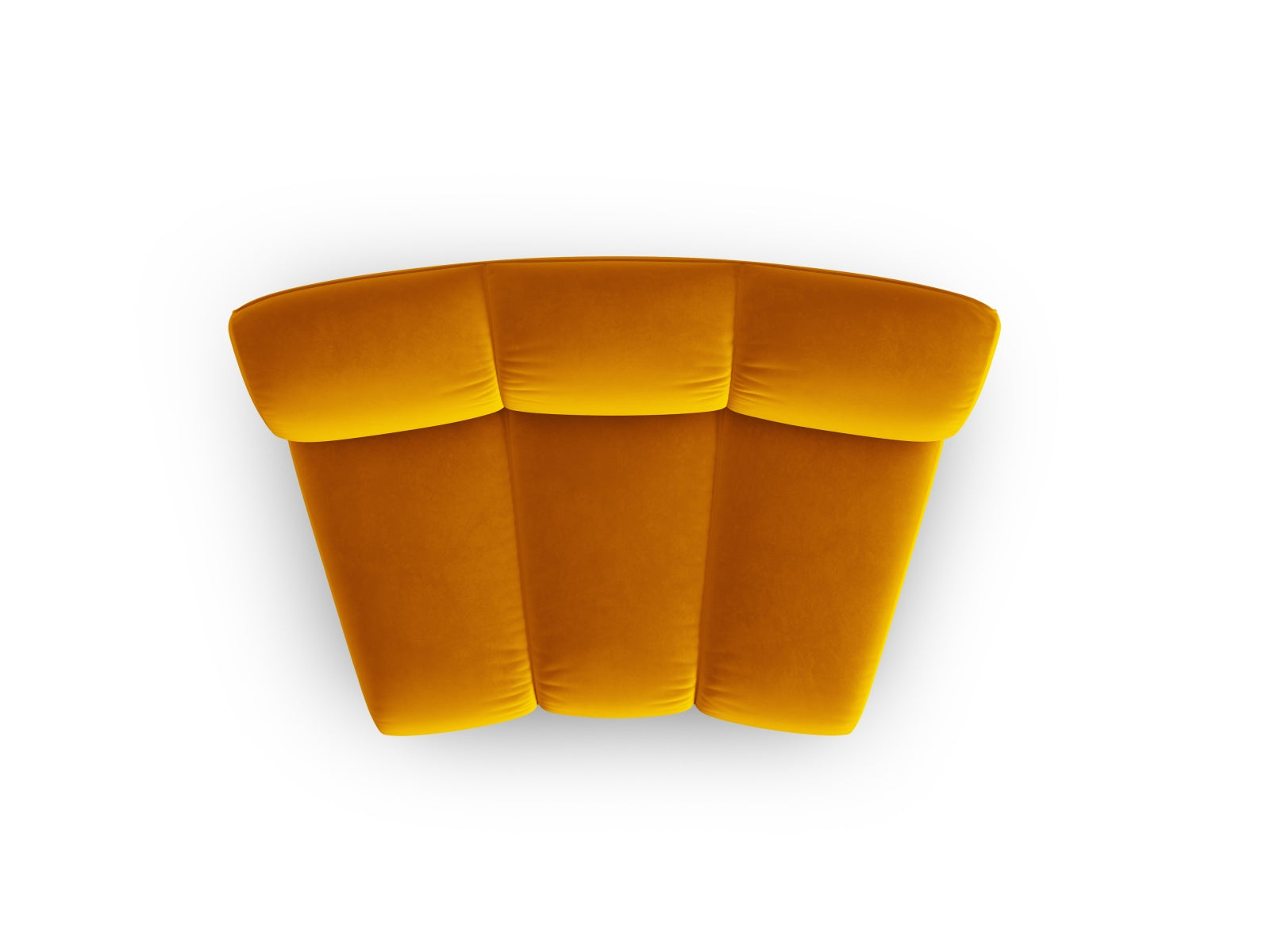 Lupine Velour Modul Armless 1 Sitzer in Yellow präsentiert im Onlineshop von KAQTU Design AG. Modulares Sofa ist von Micadoni