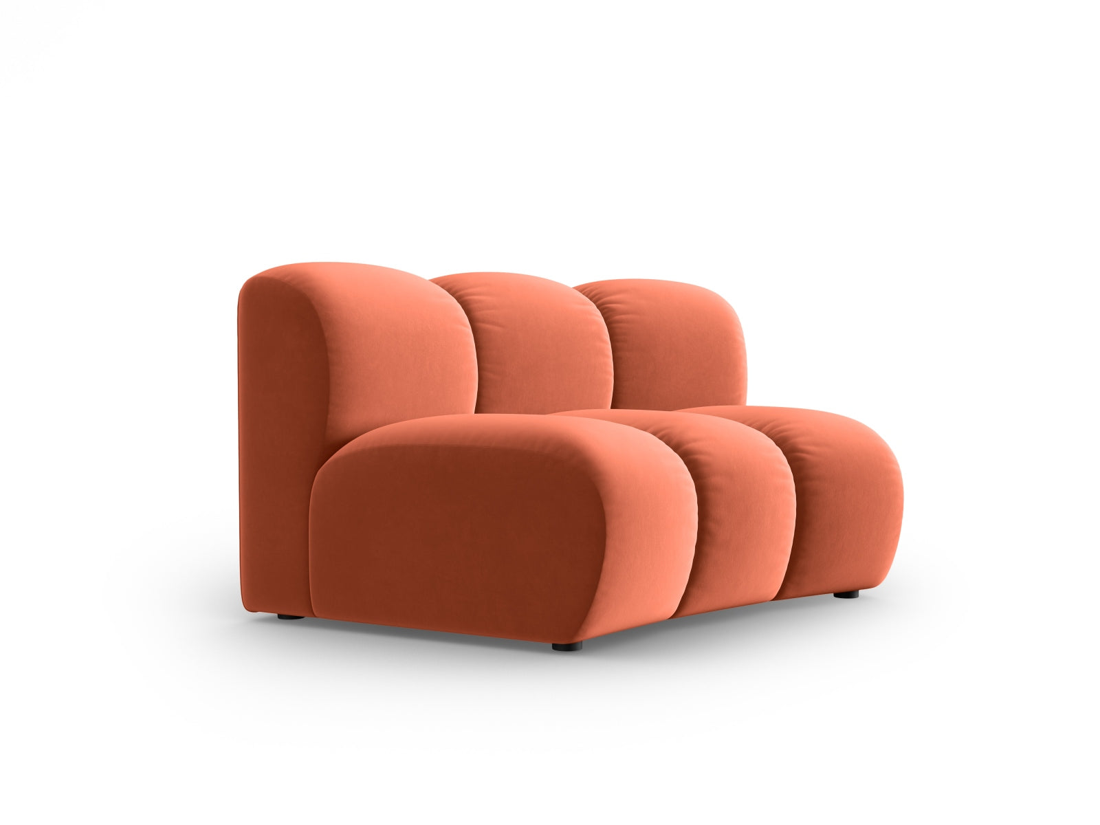 Lupine Velour Modul Armless 1 Sitzer in Coral präsentiert im Onlineshop von KAQTU Design AG. Modulares Sofa ist von Micadoni