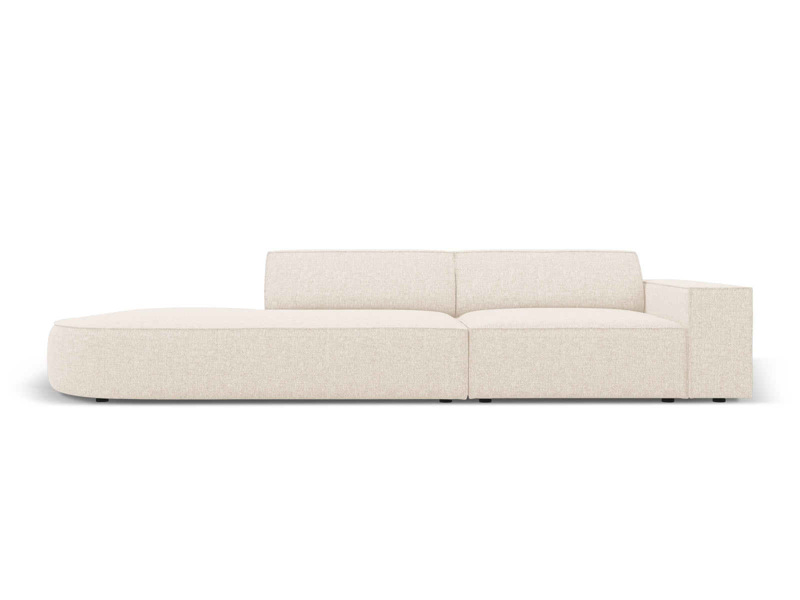 Jodie Modulares Sofa open links 3 Sitzer in Light Beige präsentiert im Onlineshop von KAQTU Design AG. L-Sofa links ist von Micadoni