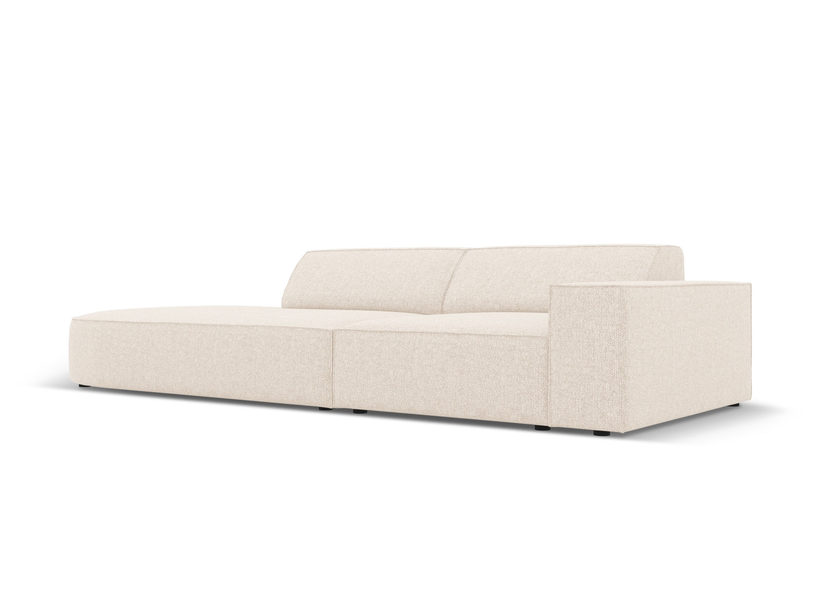 Jodie Modulares Sofa open links 3 Sitzer in Light Beige präsentiert im Onlineshop von KAQTU Design AG. L-Sofa links ist von Micadoni
