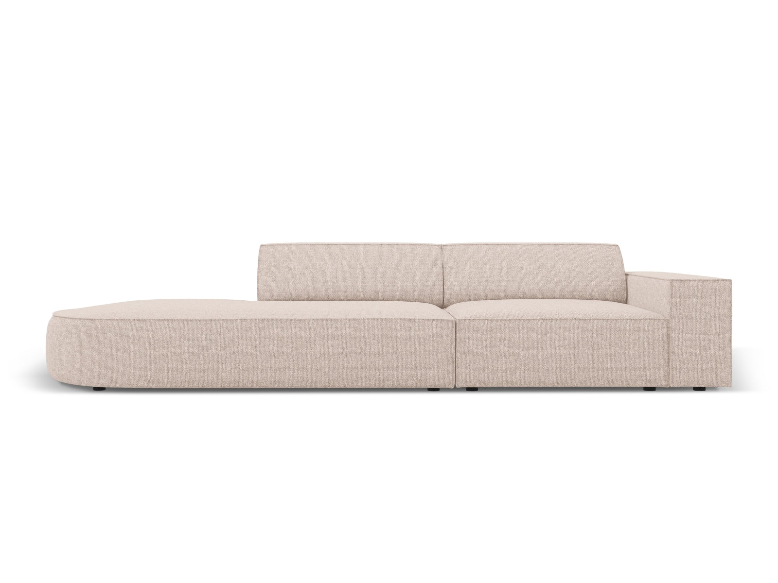 Jodie Modulares Sofa open links 3 Sitzer in Beige präsentiert im Onlineshop von KAQTU Design AG. L-Sofa links ist von Micadoni