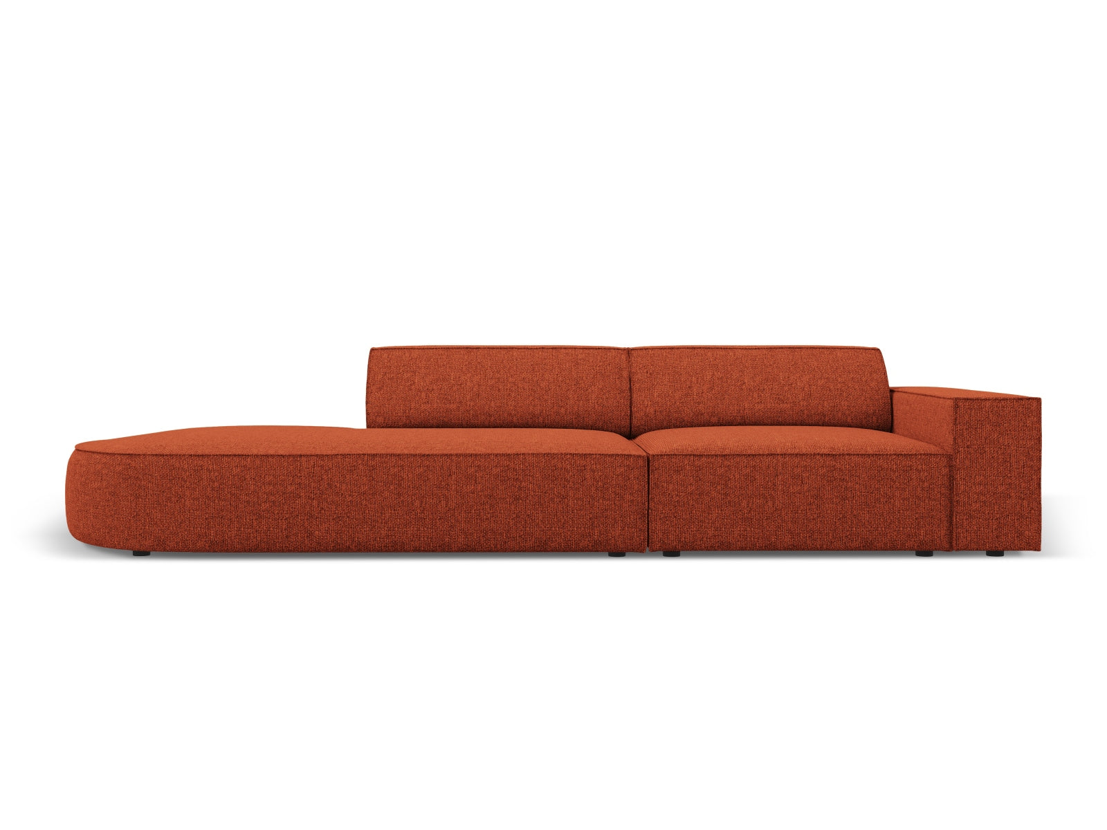 Jodie Modulares Sofa open links 3 Sitzer in Terracotta präsentiert im Onlineshop von KAQTU Design AG. L-Sofa links ist von Micadoni