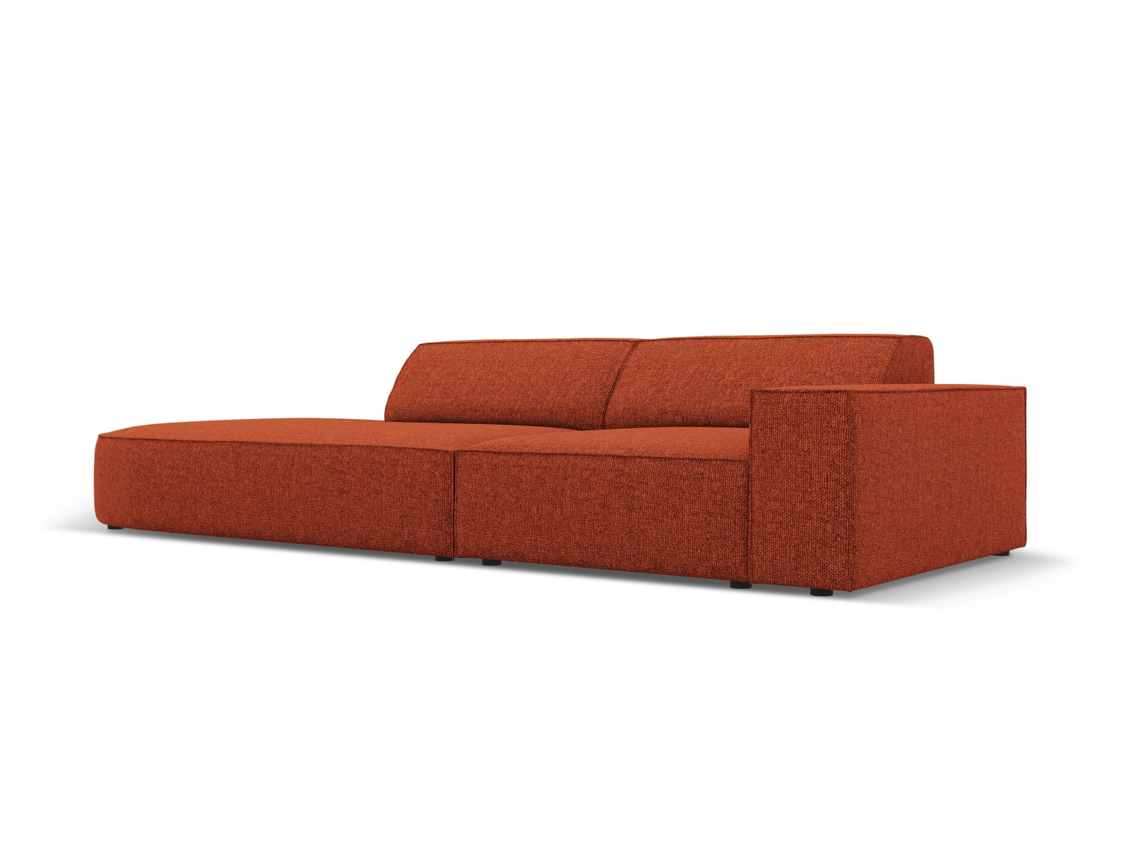 Jodie Modulares Sofa open links 3 Sitzer in Terracotta präsentiert im Onlineshop von KAQTU Design AG. L-Sofa links ist von Micadoni