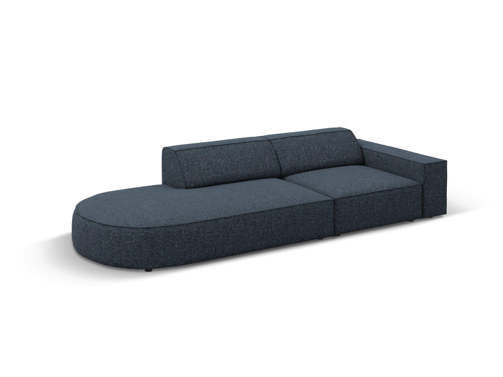 Jodie Modulares Sofa open links 3 Sitzer in Royal Blue präsentiert im Onlineshop von KAQTU Design AG. L-Sofa links ist von Micadoni