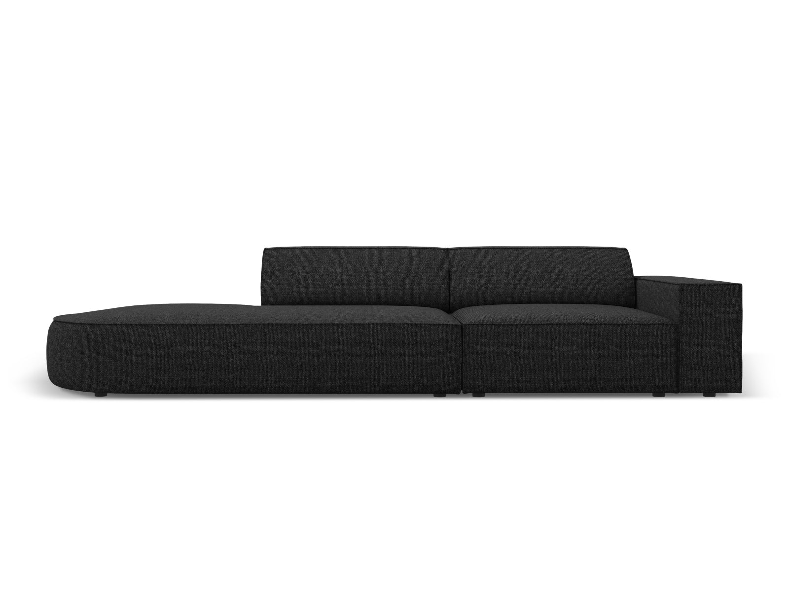 Jodie Modulares Sofa open links 3 Sitzer in Black präsentiert im Onlineshop von KAQTU Design AG. L-Sofa links ist von Micadoni