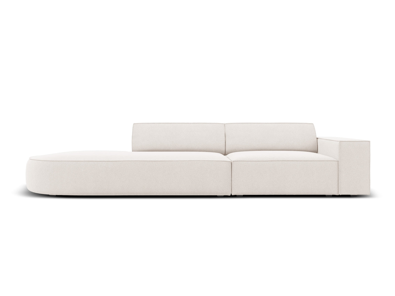 Jodie Modulares Sofa open links 3 Sitzer in Light Beige präsentiert im Onlineshop von KAQTU Design AG. L-Sofa links ist von Micadoni