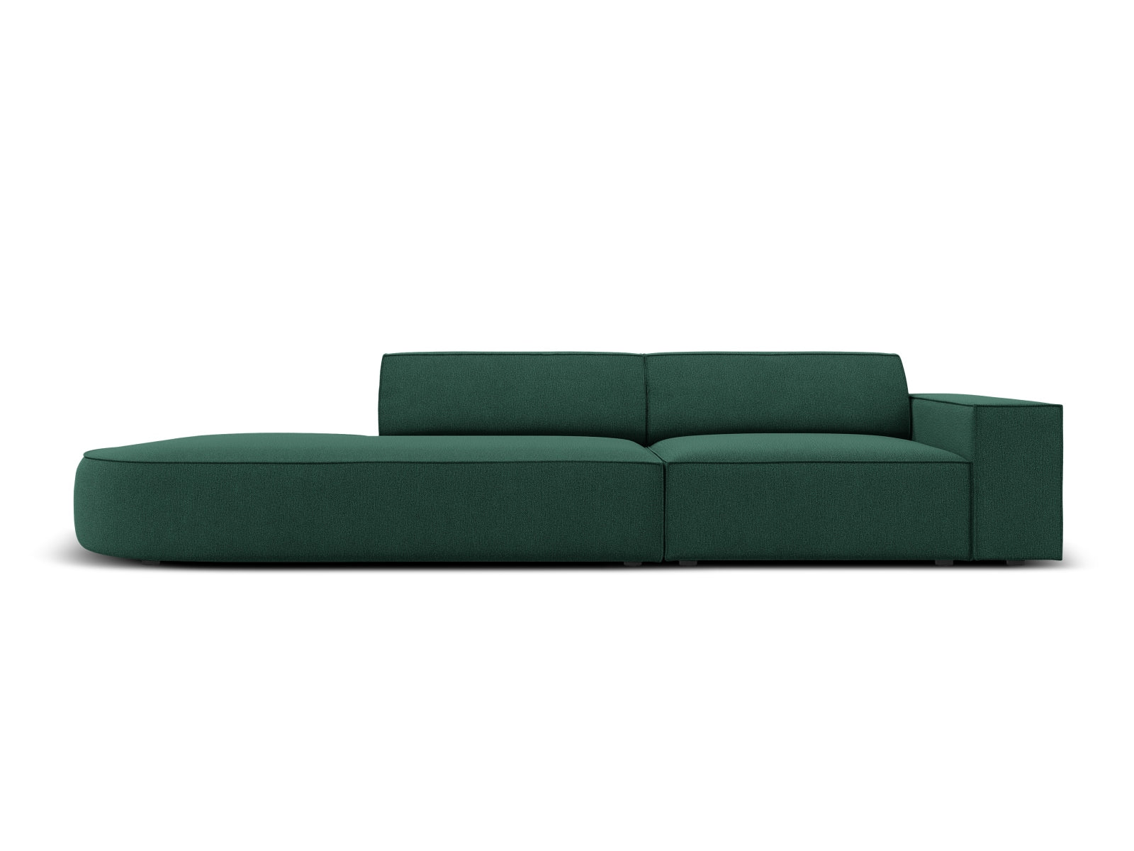 Jodie Modulares Sofa open links 3 Sitzer in Green präsentiert im Onlineshop von KAQTU Design AG. L-Sofa links ist von Micadoni