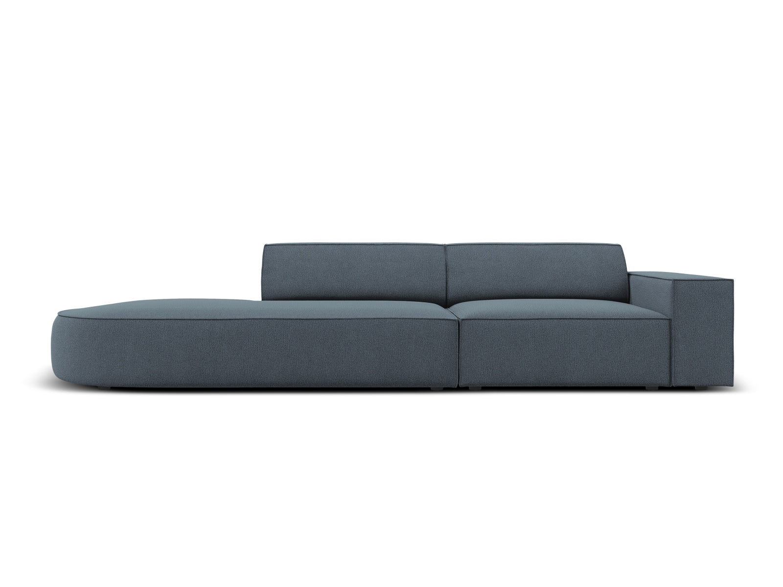 Jodie Modulares Sofa open links 3 Sitzer in Blue präsentiert im Onlineshop von KAQTU Design AG. L-Sofa links ist von Micadoni