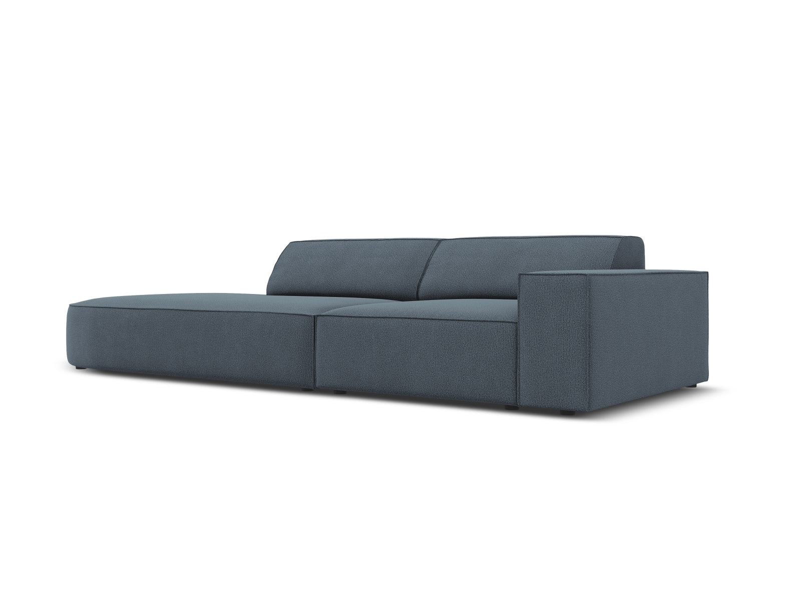 Jodie Modulares Sofa open links 3 Sitzer in Blue präsentiert im Onlineshop von KAQTU Design AG. L-Sofa links ist von Micadoni