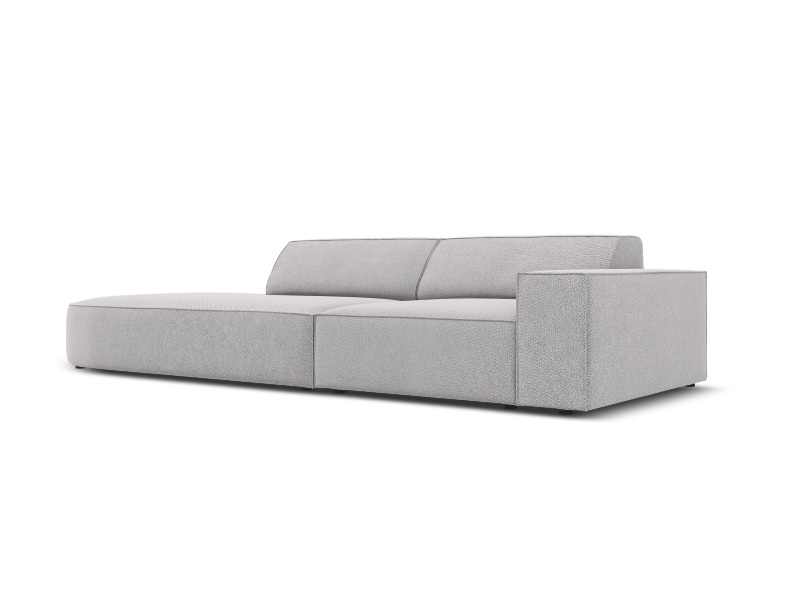 Jodie Modulares Sofa open links 3 Sitzer in Light Grey präsentiert im Onlineshop von KAQTU Design AG. L-Sofa links ist von Micadoni