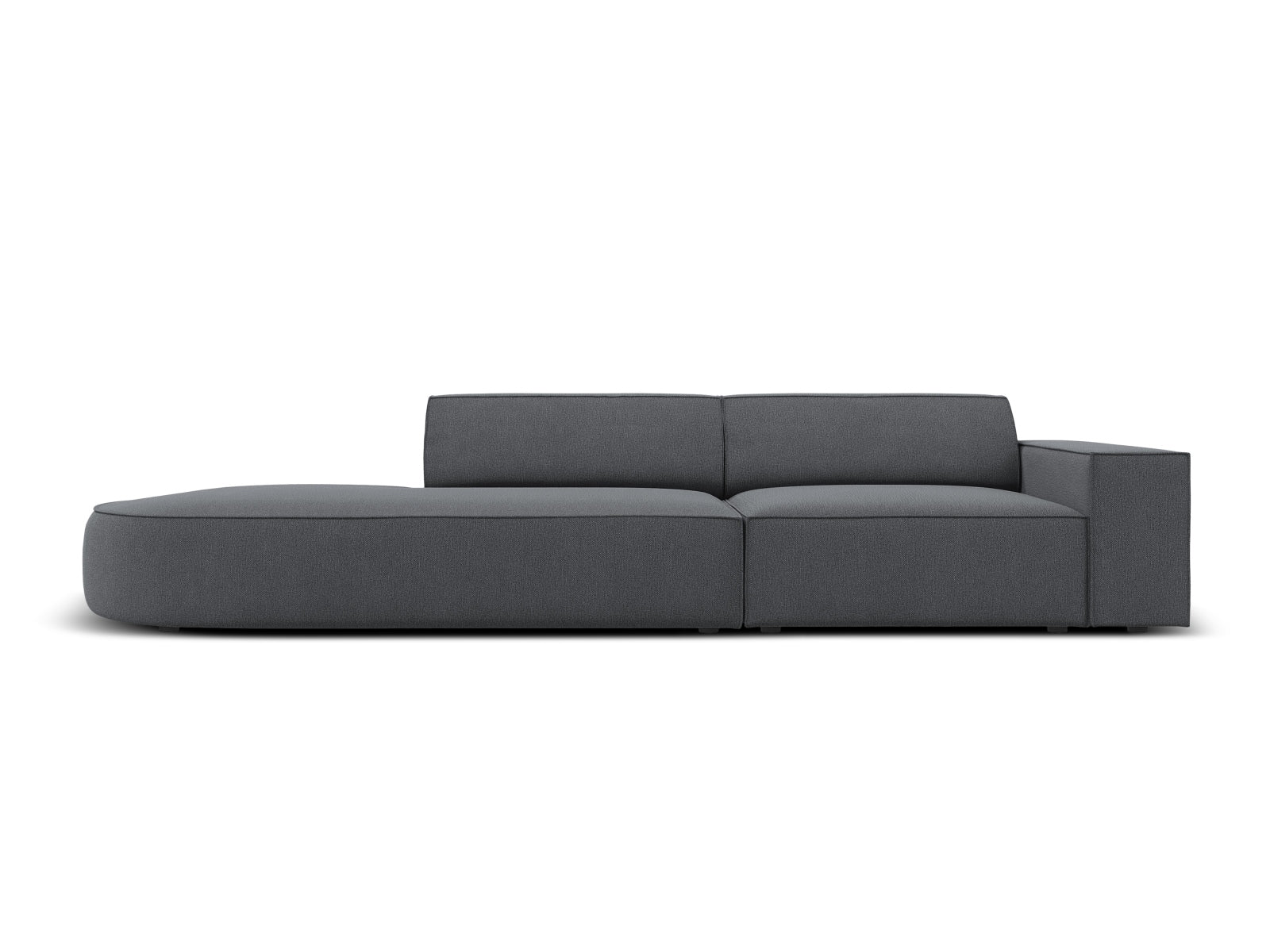 Jodie Modulares Sofa open links 3 Sitzer in Dark Grey präsentiert im Onlineshop von KAQTU Design AG. L-Sofa links ist von Micadoni